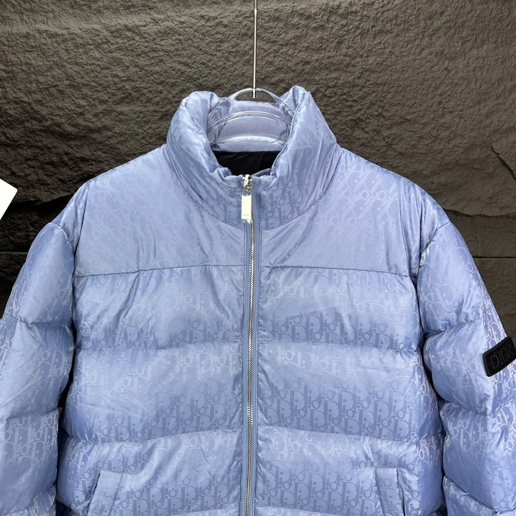 Christian Dior Down Feather Coat Long Sleeved For Unisex AllSeason 8342