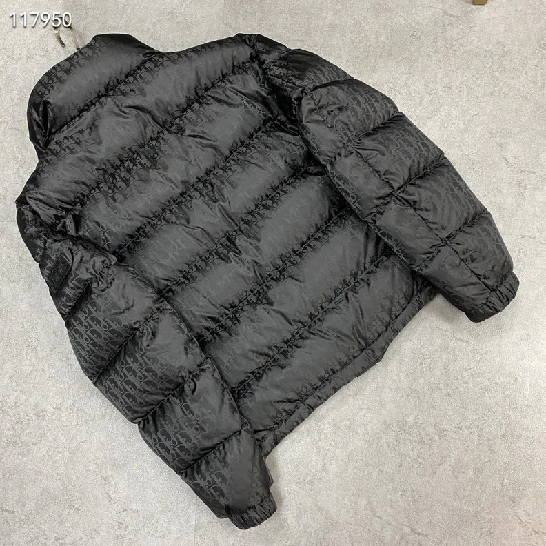 Christian Dior Down Feather Coat Long Sleeved For Unisex Comfortable 1870