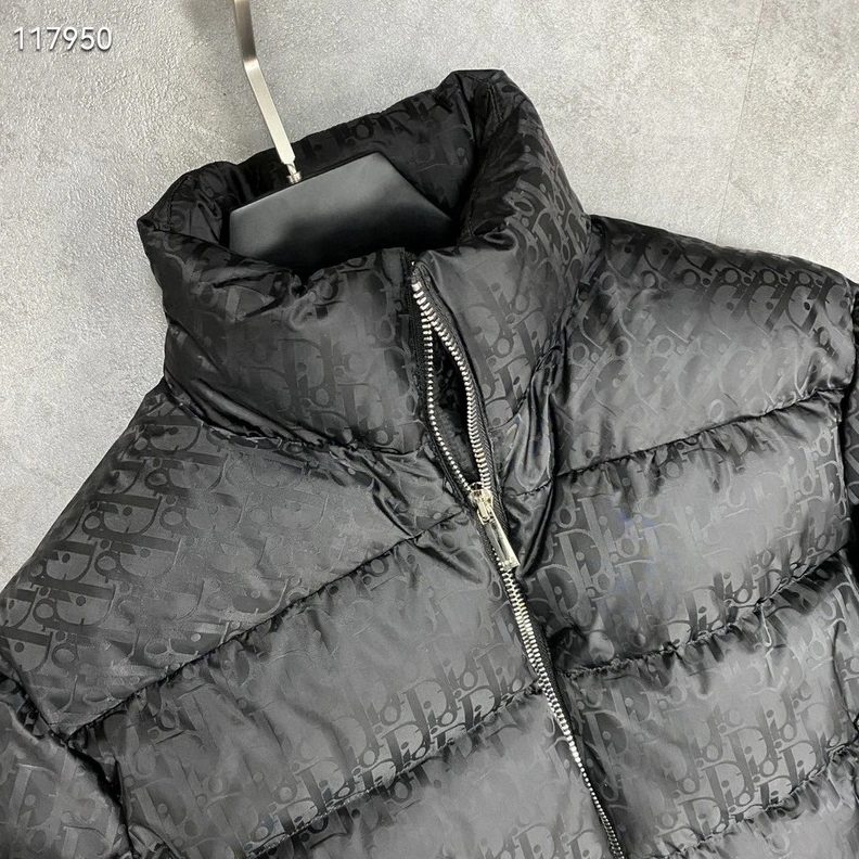 Christian Dior Down Feather Coat Long Sleeved For Unisex Comfortable 1870