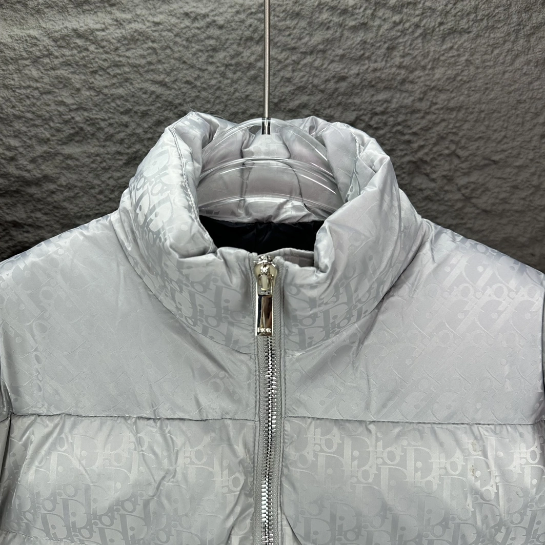 Christian Dior Down Feather Coat Long Sleeved For Unisex EyeCatching 4488
