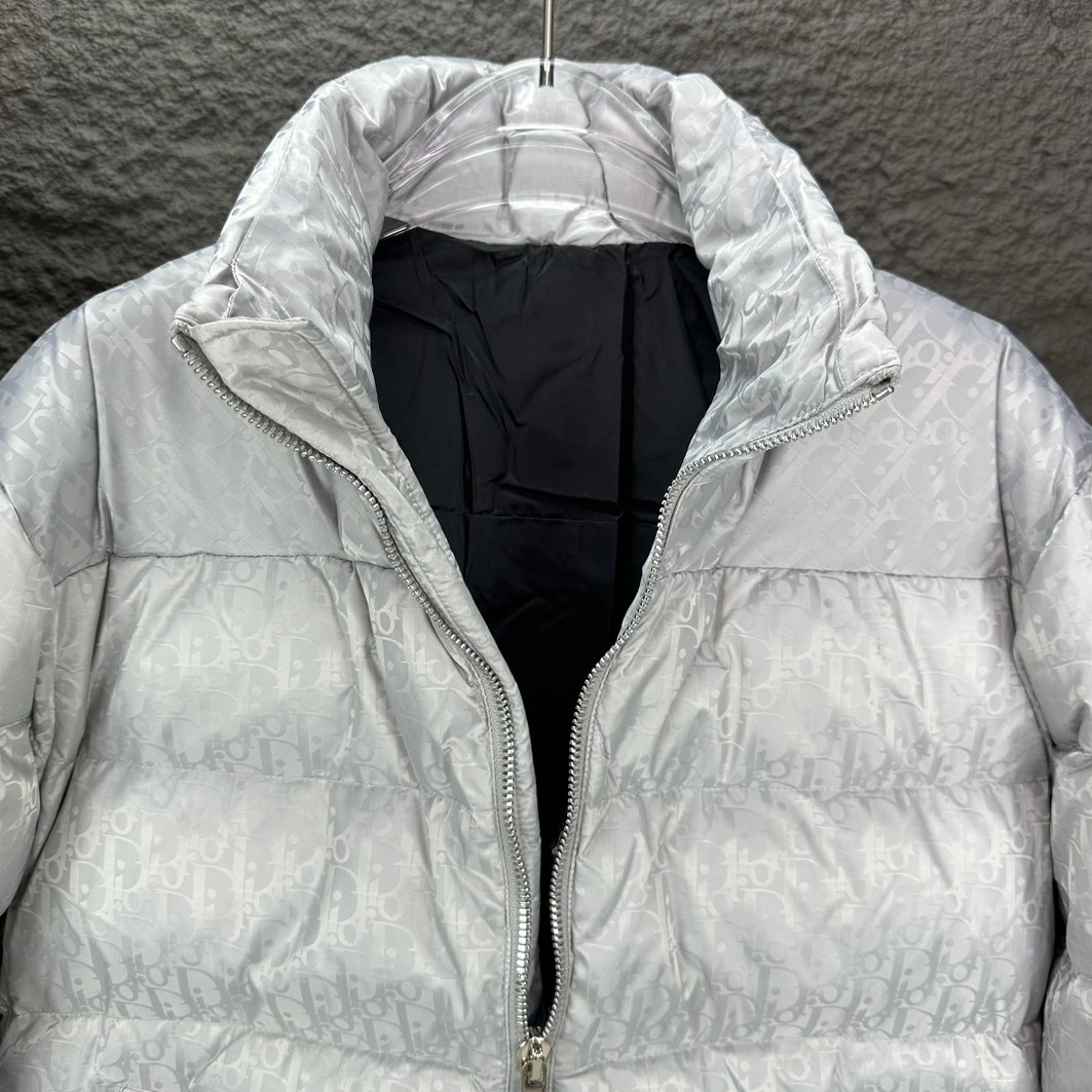 Christian Dior Down Feather Coat Long Sleeved For Unisex EyeCatching 4488