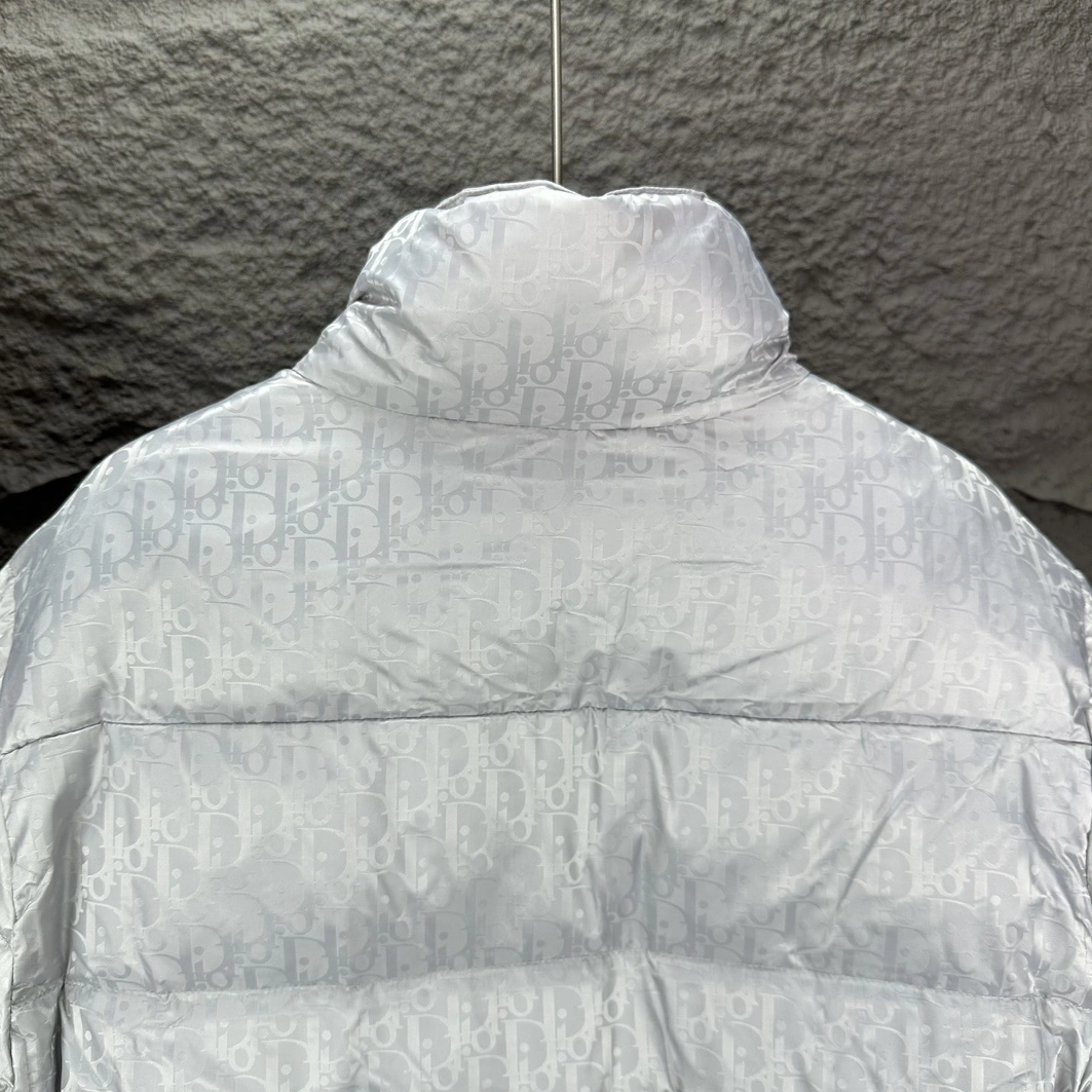 Christian Dior Down Feather Coat Long Sleeved For Unisex EyeCatching 4488