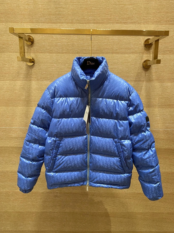 Christian Dior Down Feather Coat Long Sleeved For Unisex EyeCatching 9283