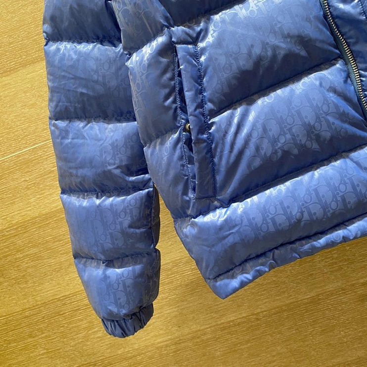 Christian Dior Down Feather Coat Long Sleeved For Unisex EyeCatching 9283