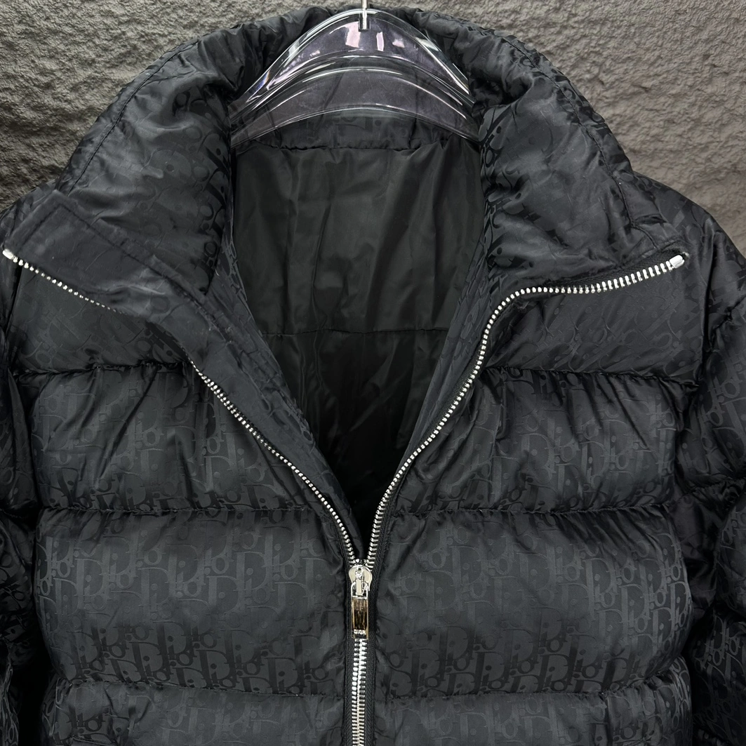 Christian Dior Down Feather Coat Long Sleeved For Unisex NewStyle 3381