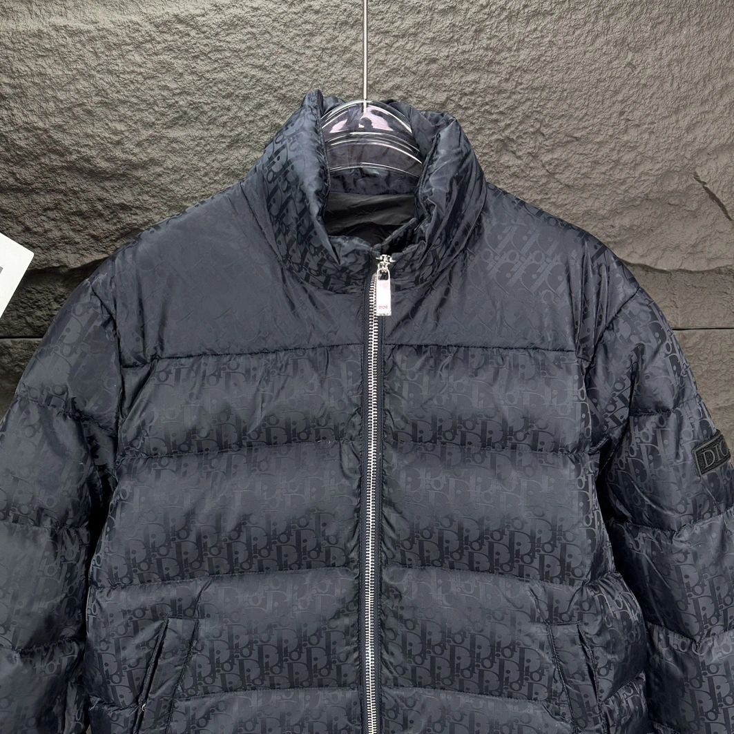 Christian Dior Down Feather Coat Long Sleeved For Unisex Practical 3346