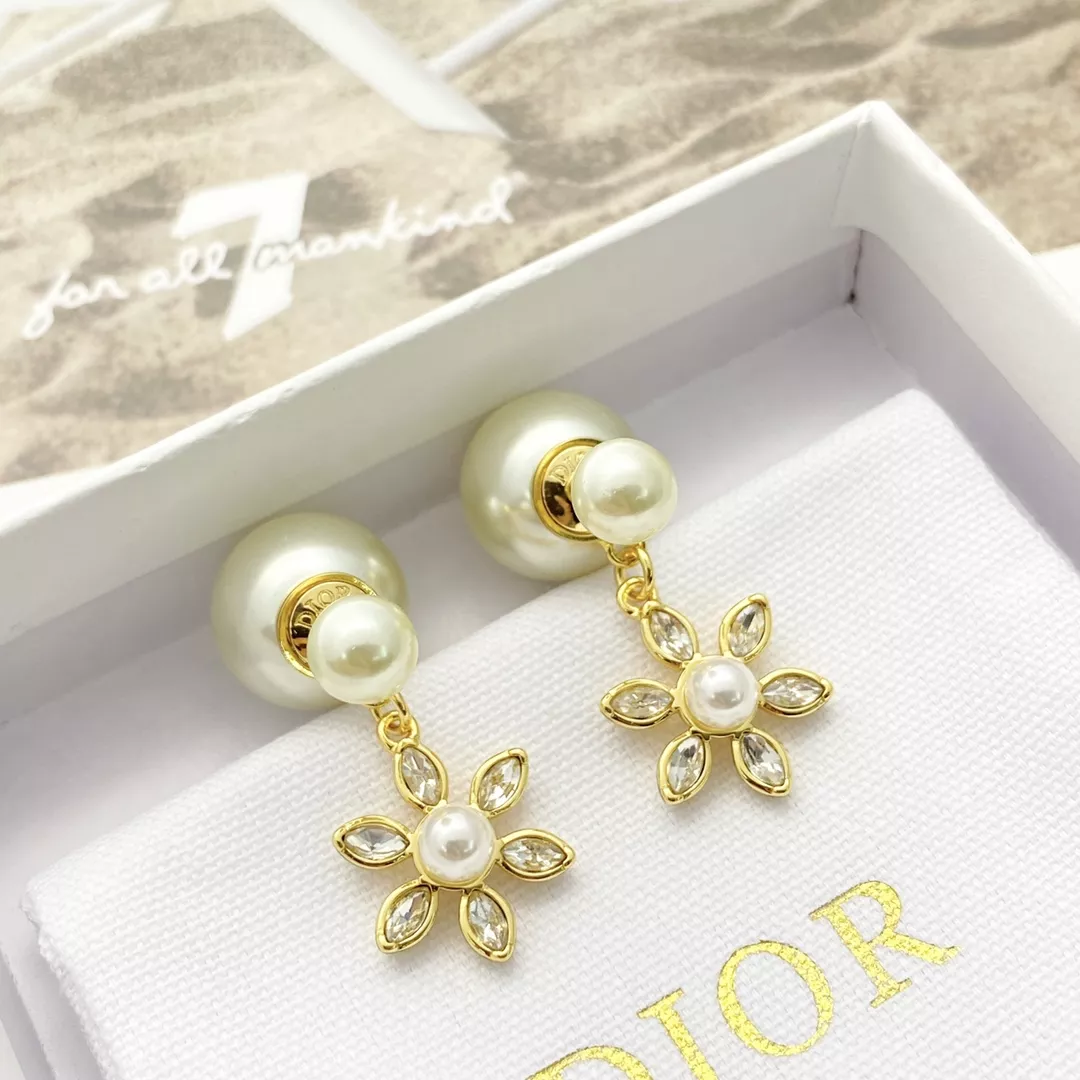 Christian Dior Earrings For Women Minimalist 470
