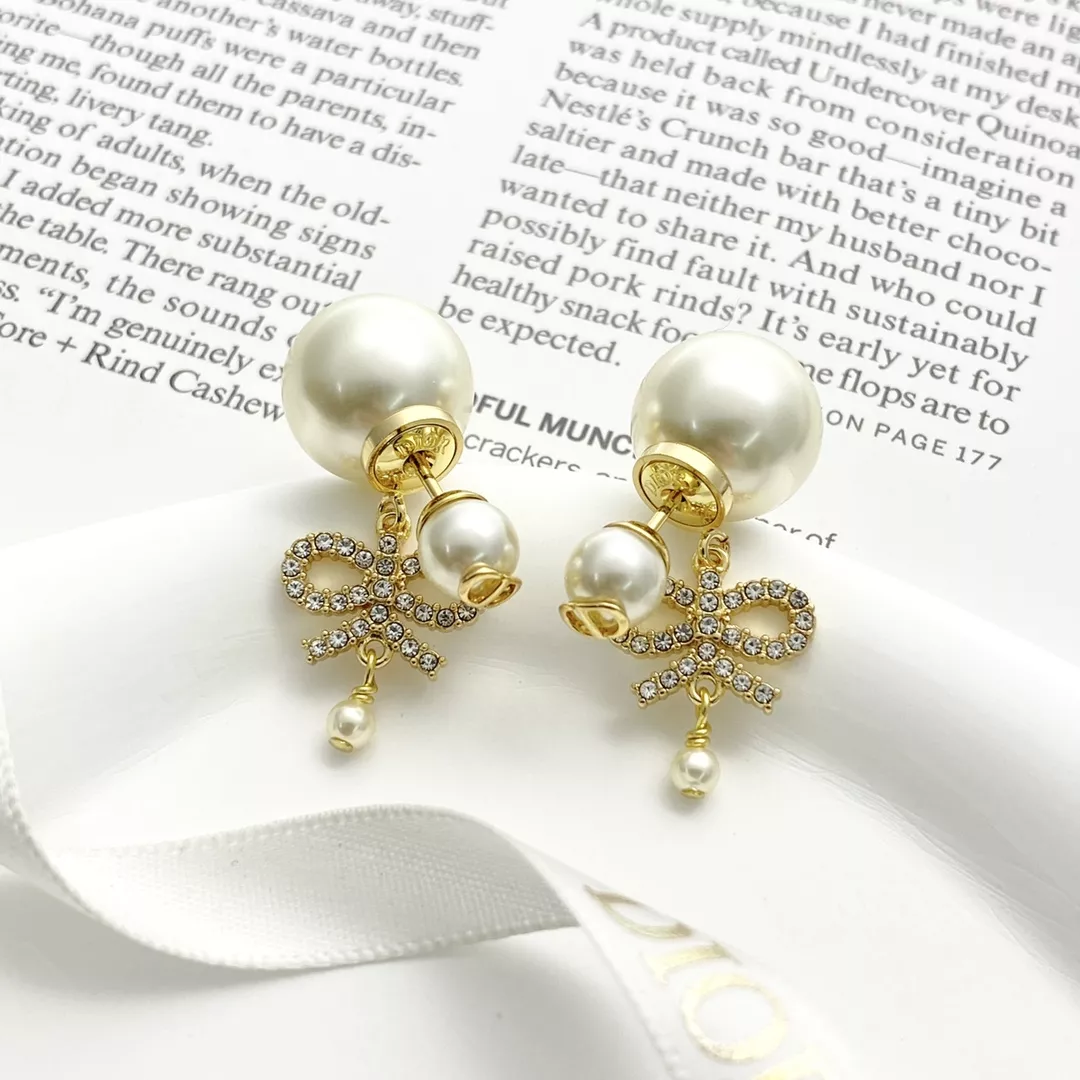 Christian Dior Earrings For Women Trendy 7817