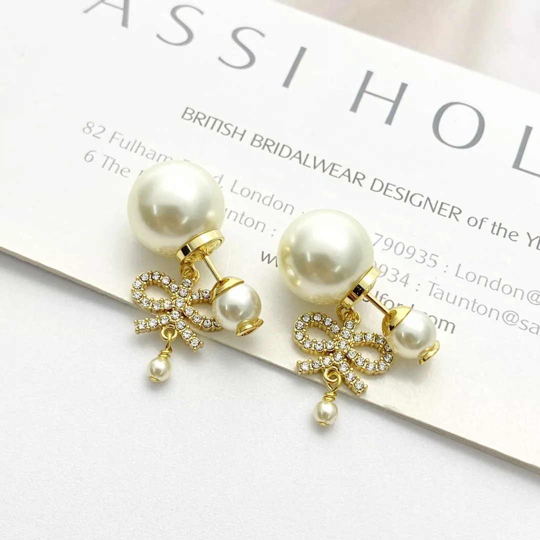 Christian Dior Earrings For Women Trendy 7817