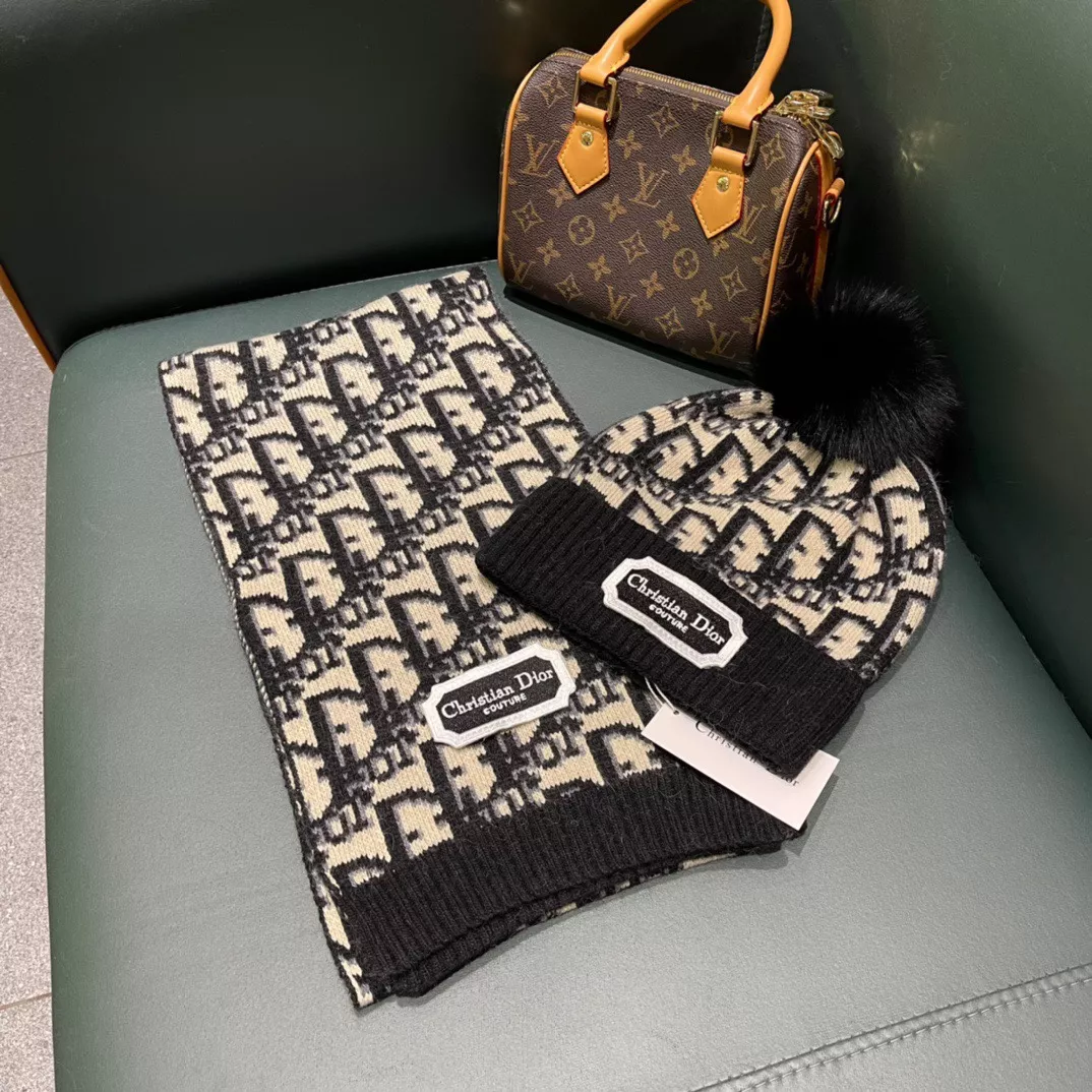 Christian Dior Hat and Scarf Set GoAnywhere 2291