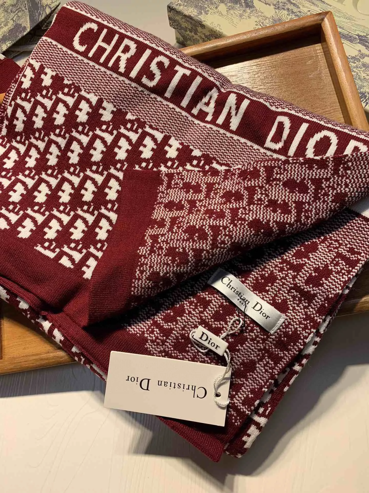 Christian Dior Hat and Scarf Set TopPick 8946