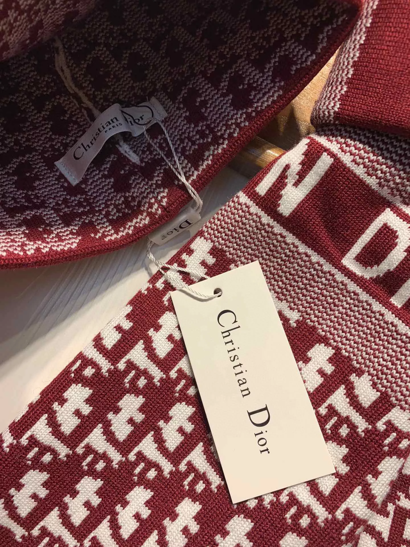 Christian Dior Hat and Scarf Set TopPick 8946
