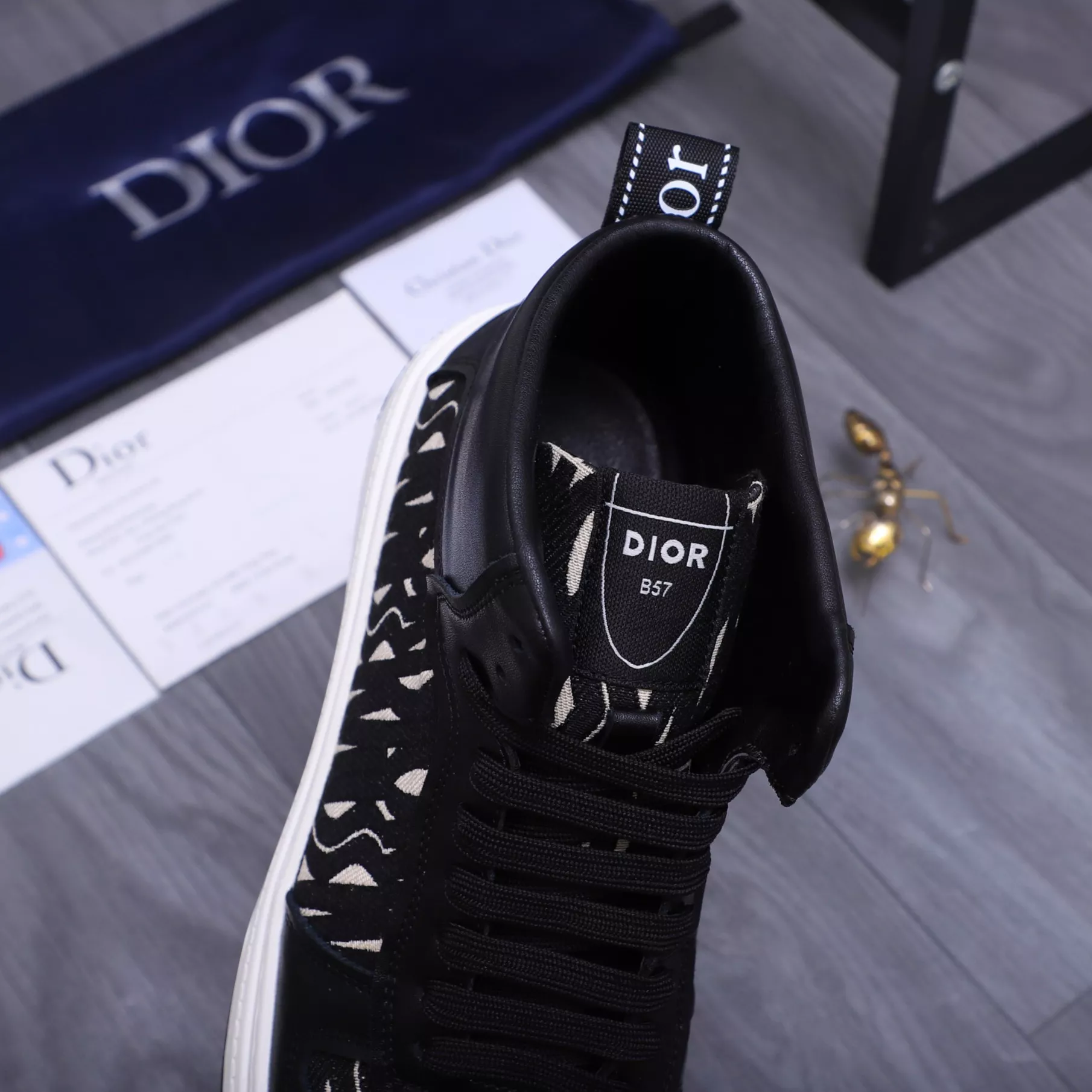 Christian Dior High Top Shoes For Men Bright 6283