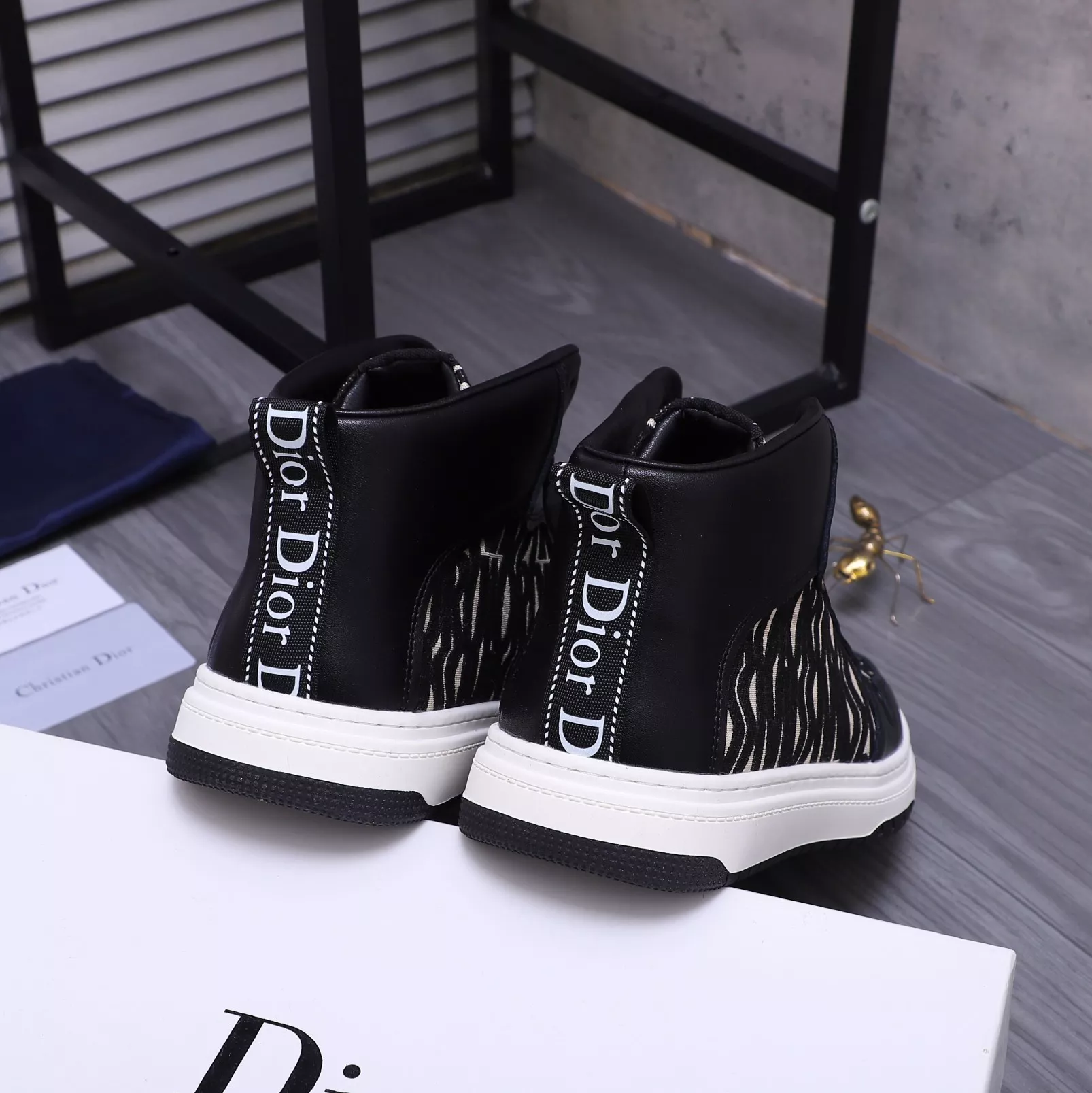 Christian Dior High Top Shoes For Men Bright 6283
