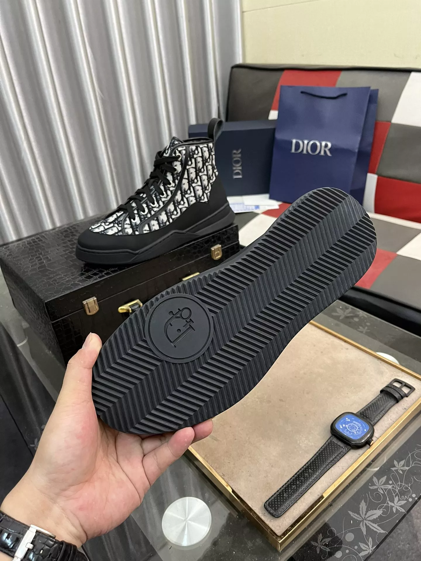 Christian Dior High Top Shoes For Men Classic 5372