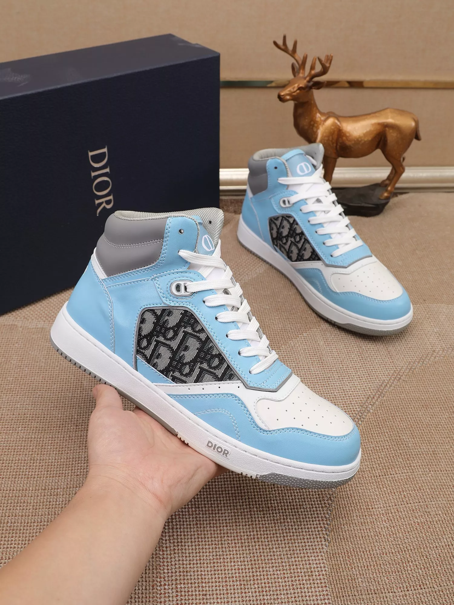 Christian Dior High Top Shoes For Men Durable 4123