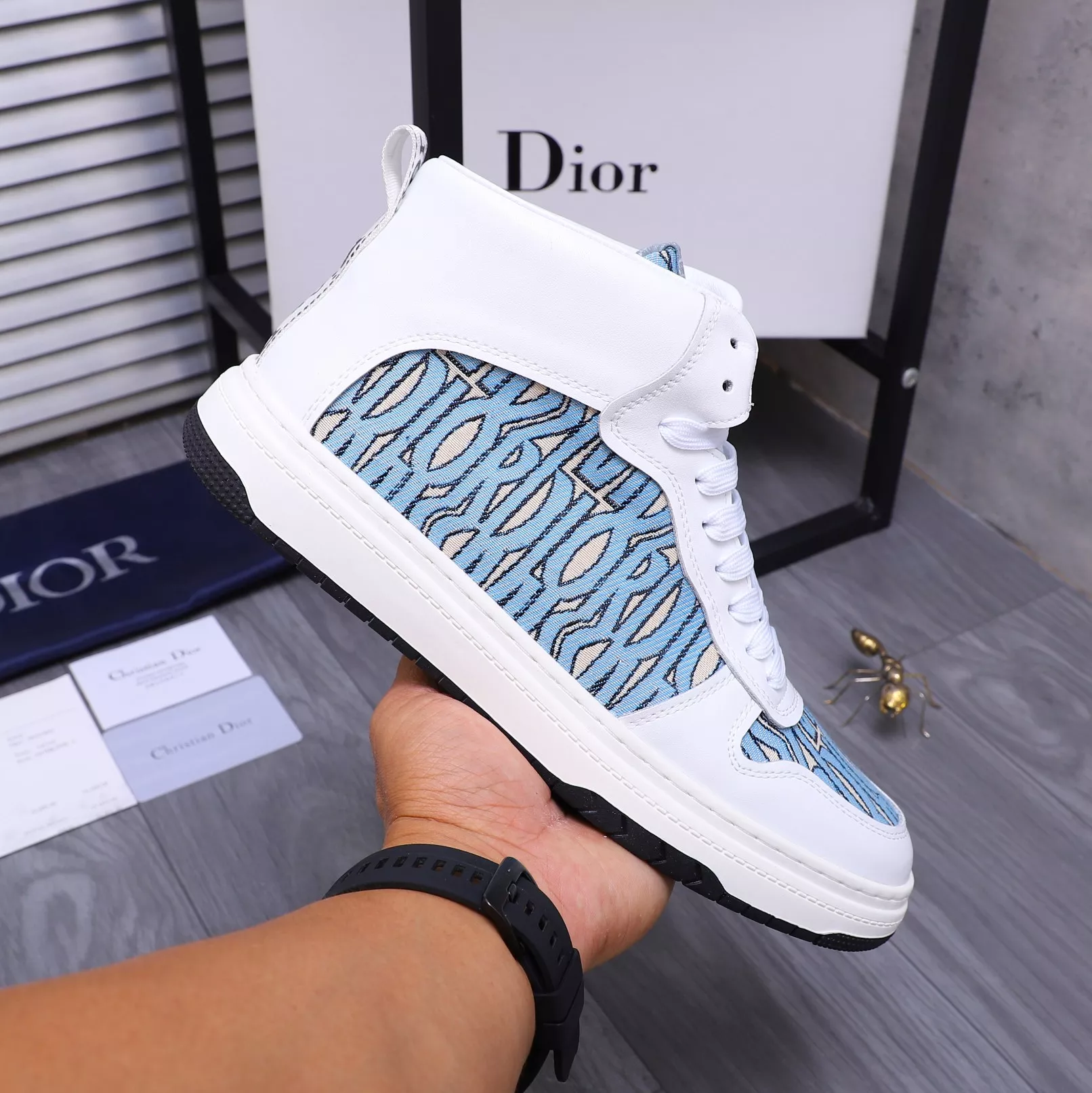 Christian Dior High Top Shoes For Men Fashionable 6169