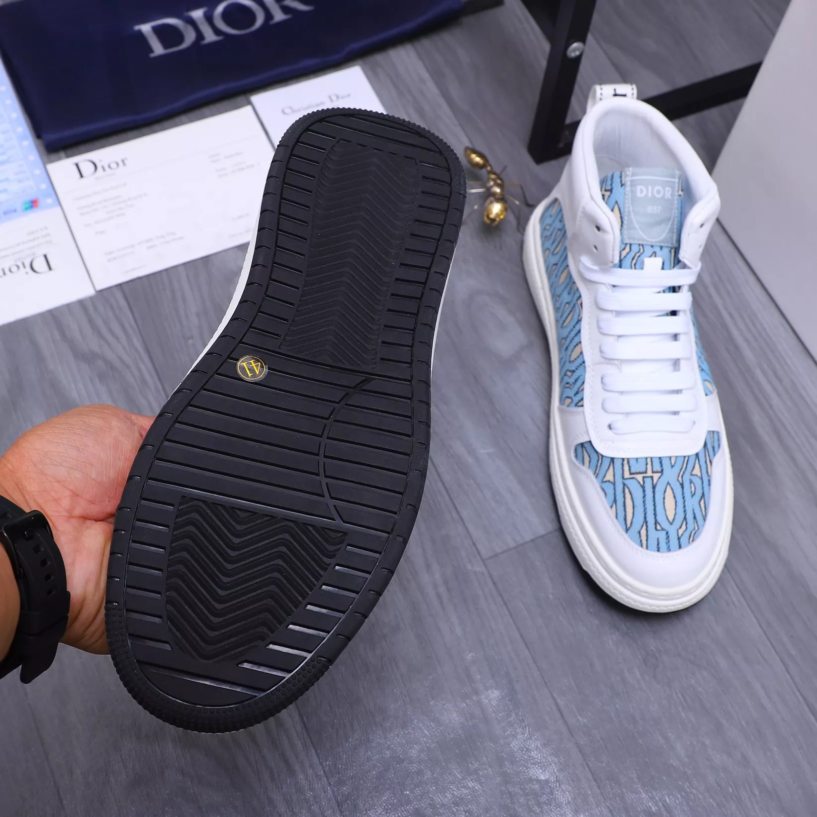 Christian Dior High Top Shoes For Men Fashionable 6169