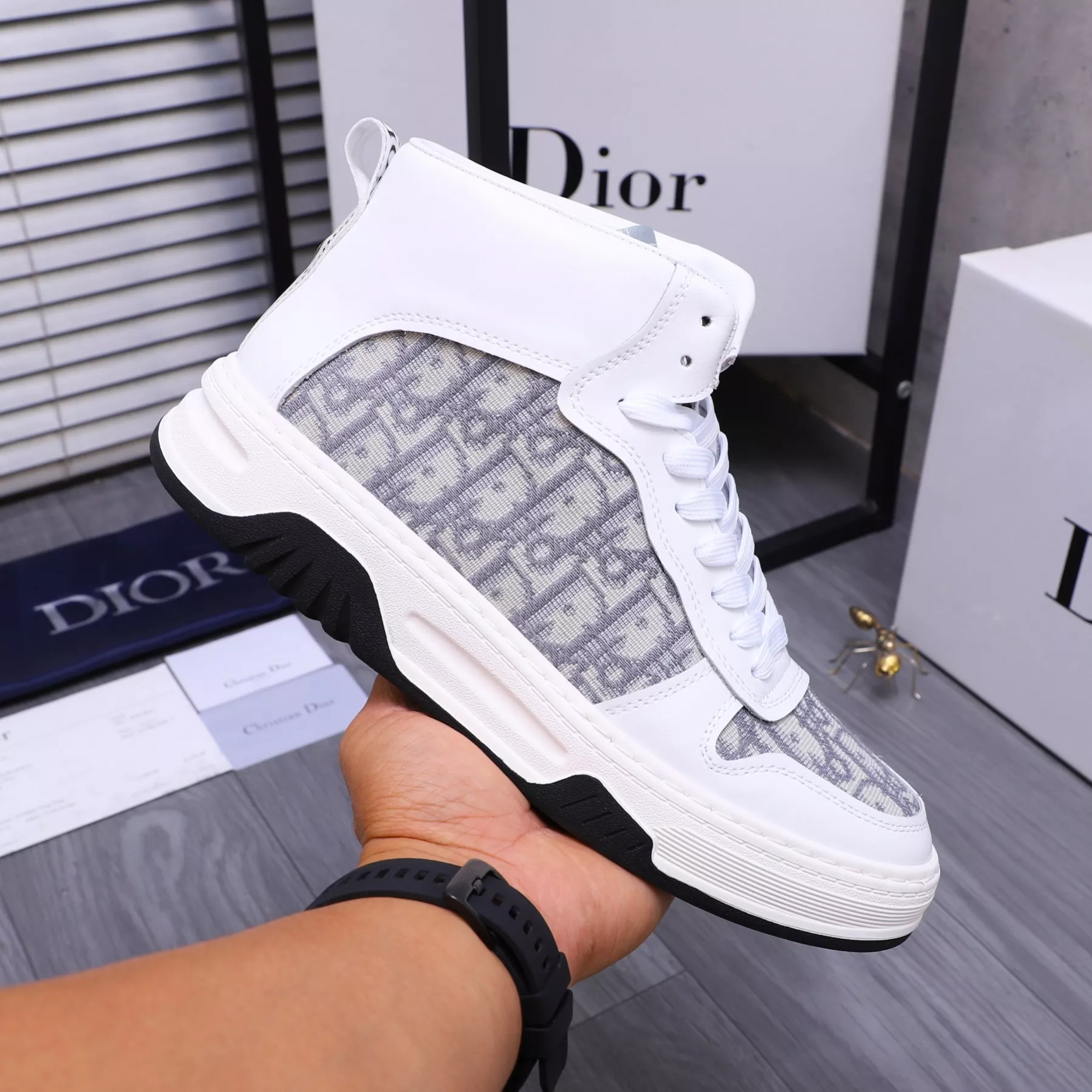 Christian Dior High Top Shoes For Men HighQuality 4334