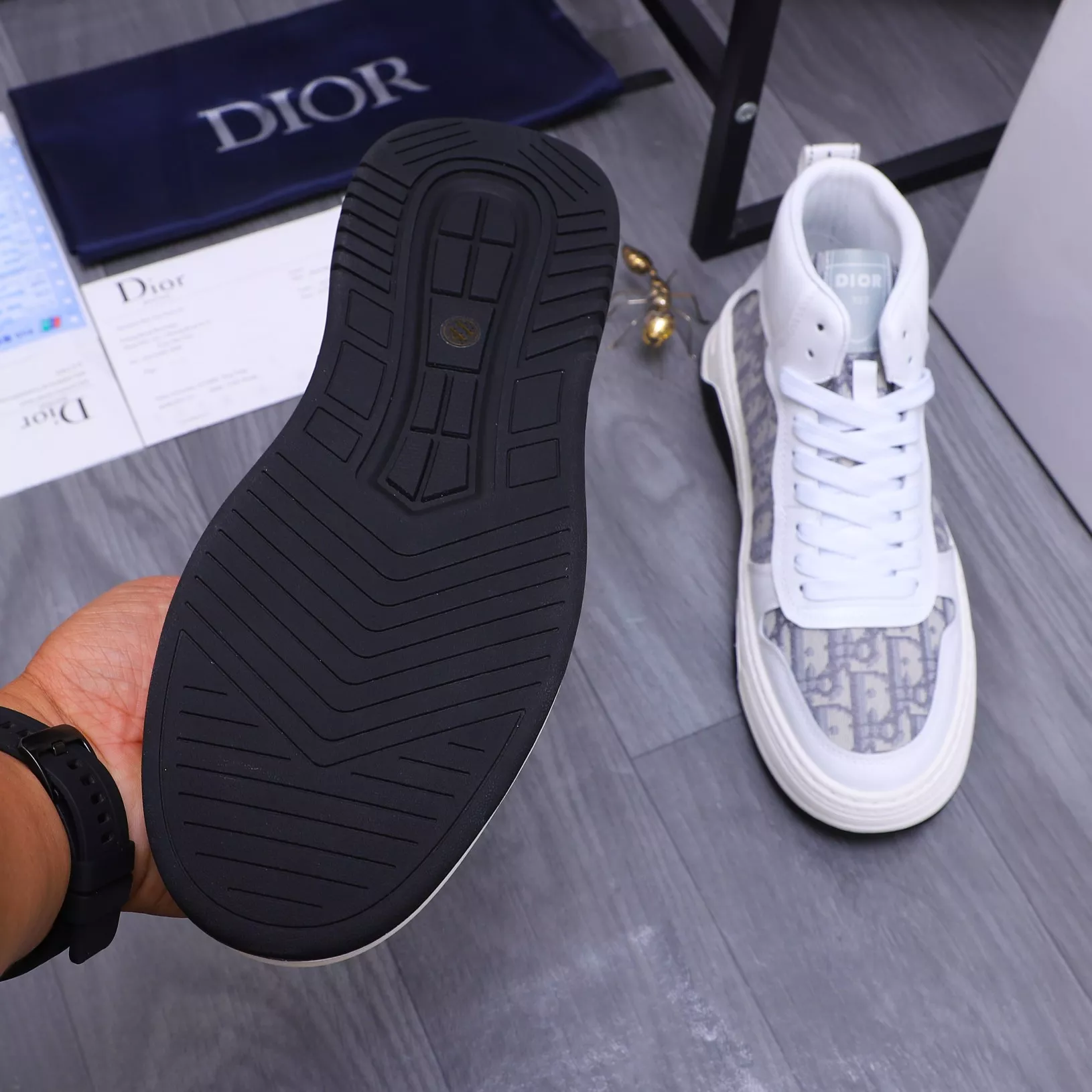 Christian Dior High Top Shoes For Men HighQuality 4334