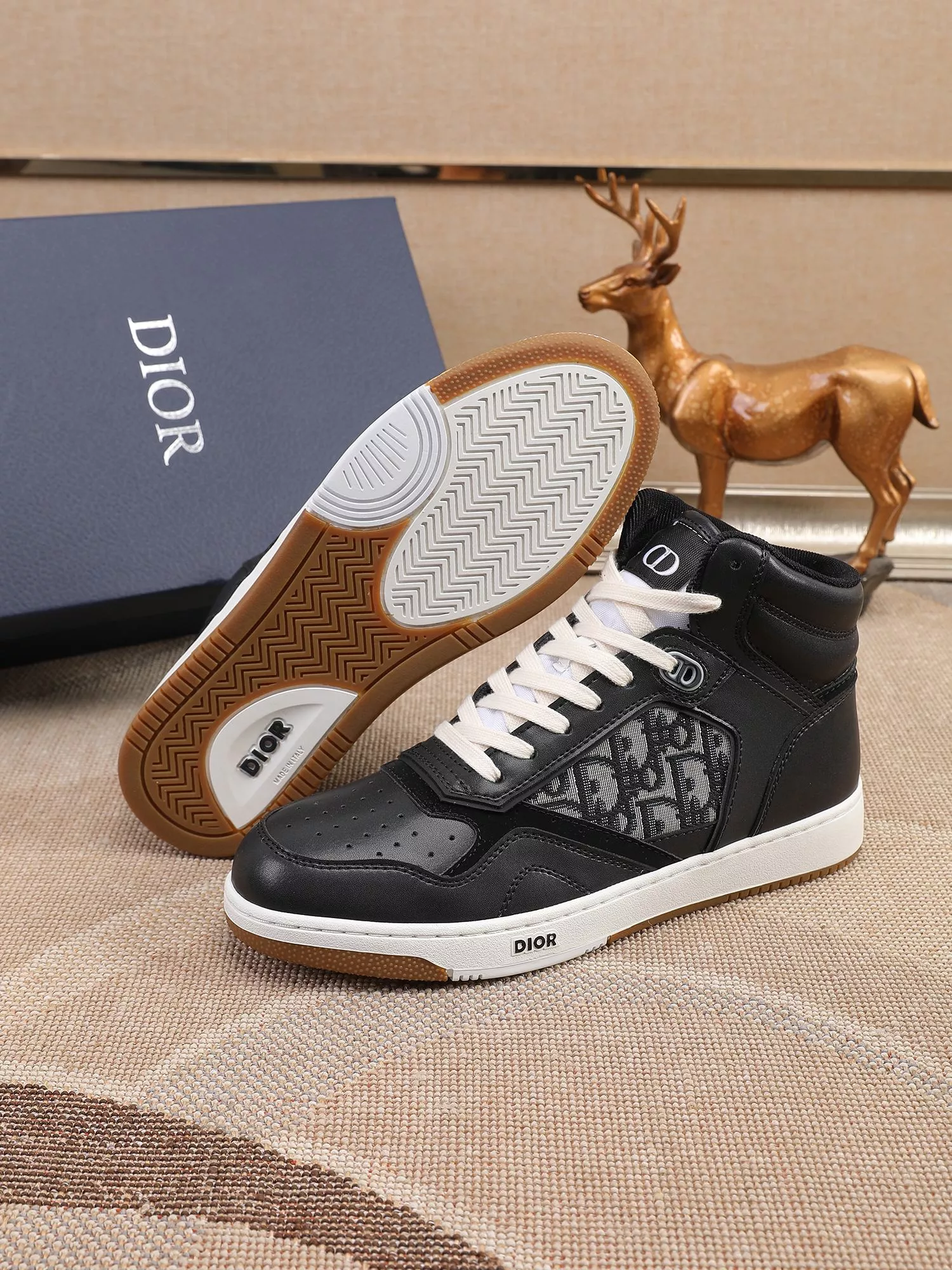 Christian Dior High Top Shoes For Men Minimalist 8171