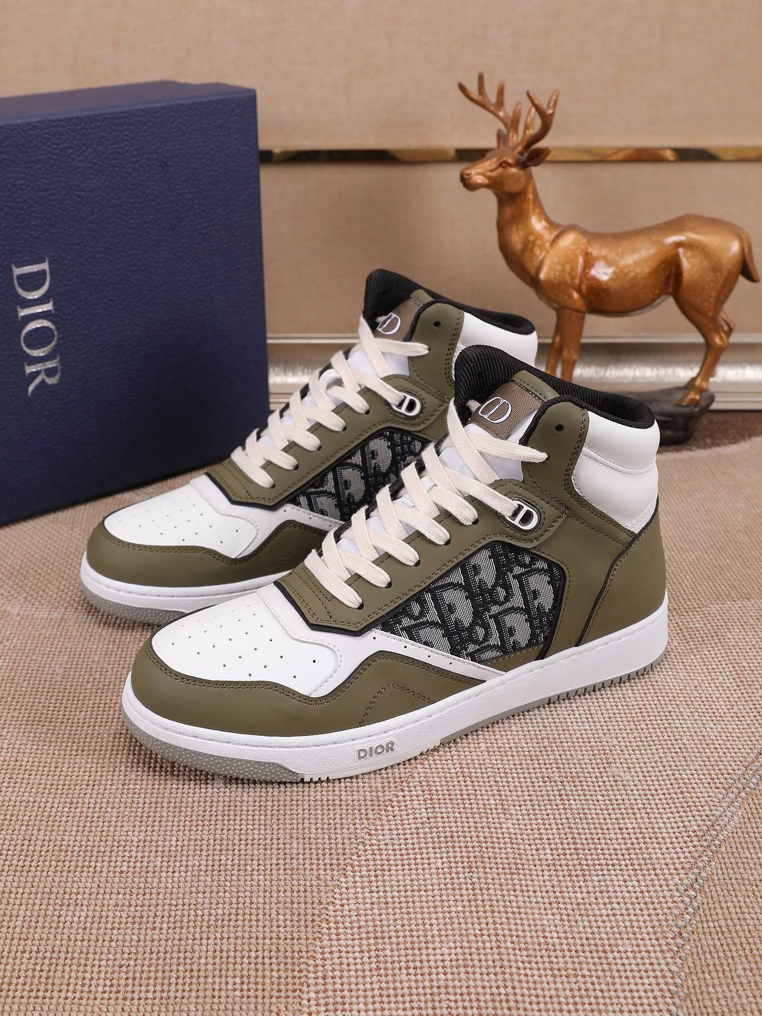 Christian Dior High Top Shoes For Men Soft 3521
