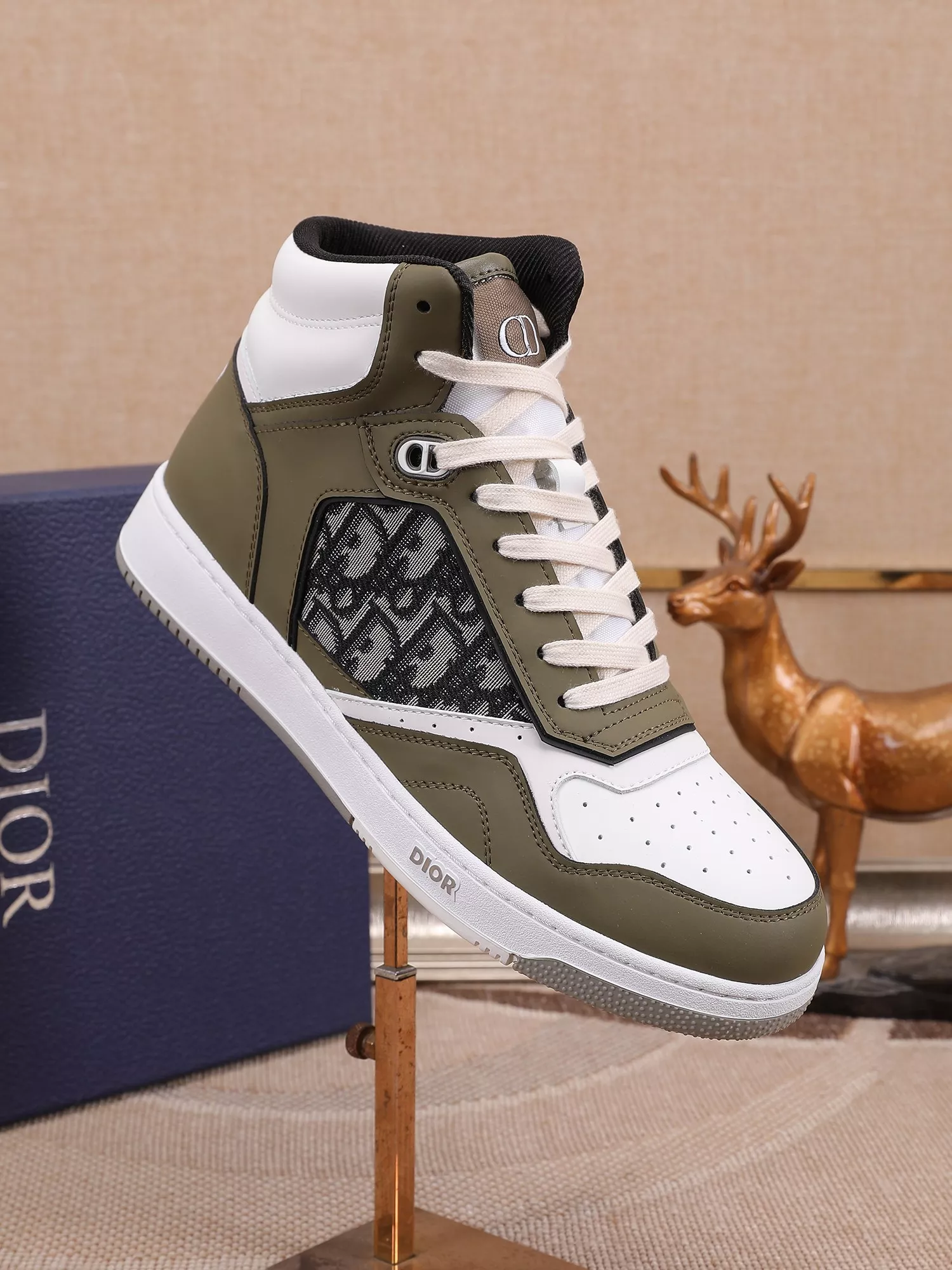 Christian Dior High Top Shoes For Men Soft 3521
