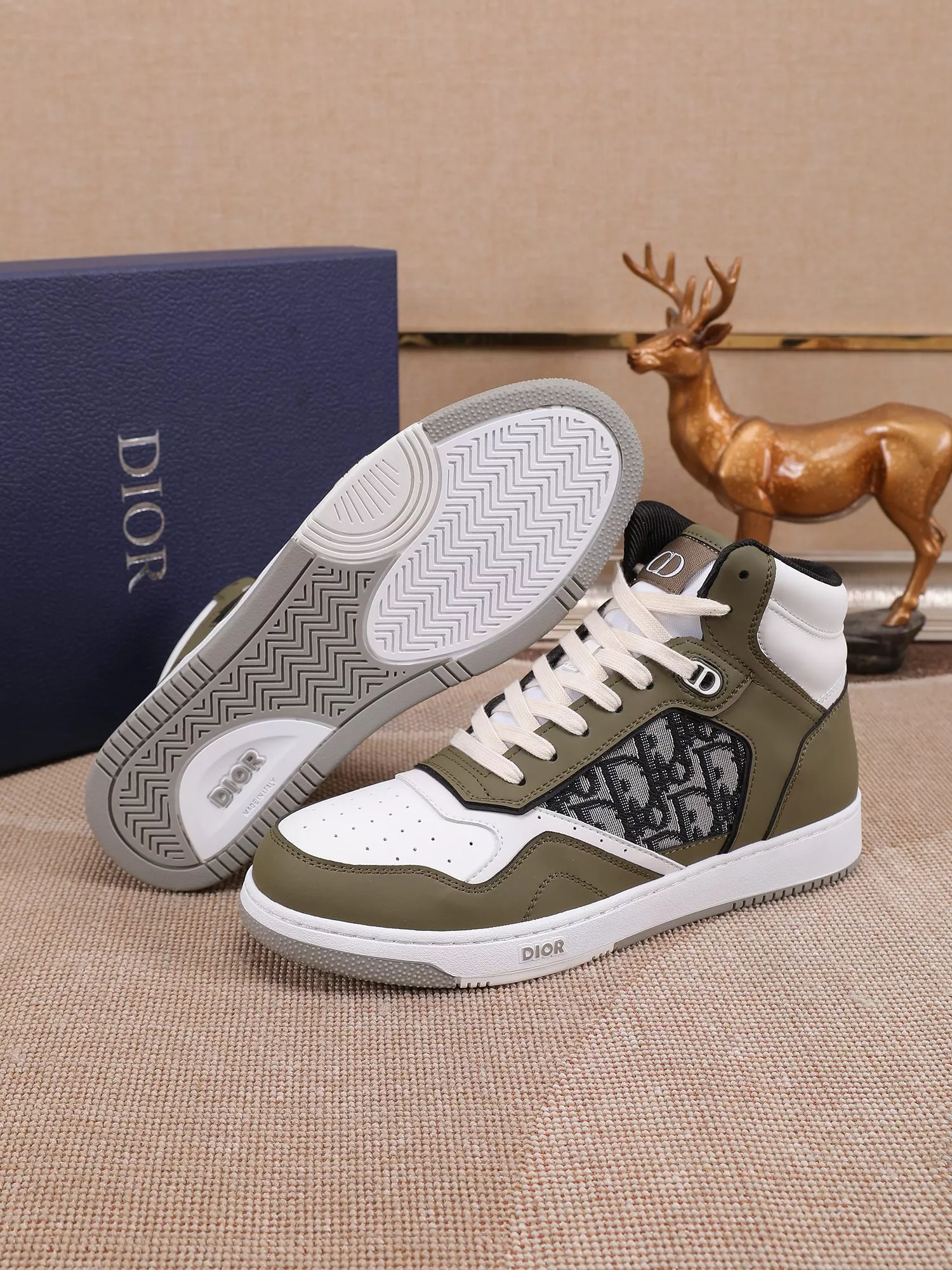 Christian Dior High Top Shoes For Men Soft 3521