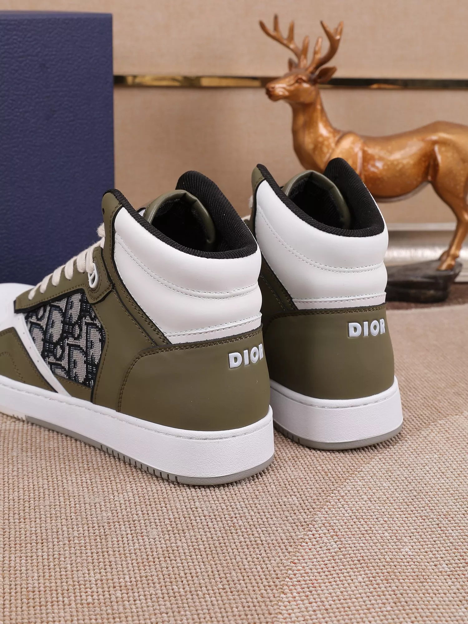 Christian Dior High Top Shoes For Men Soft 3521
