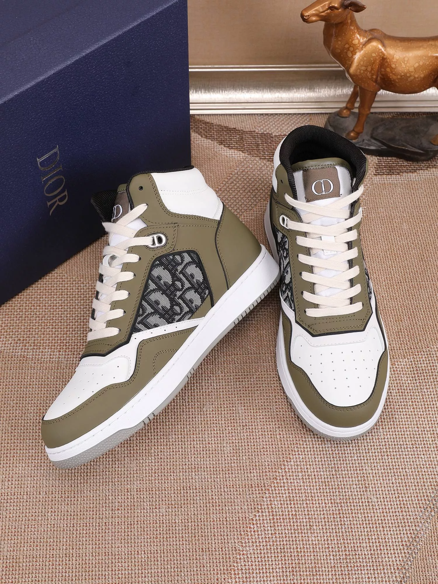 Christian Dior High Top Shoes For Men Soft 3521