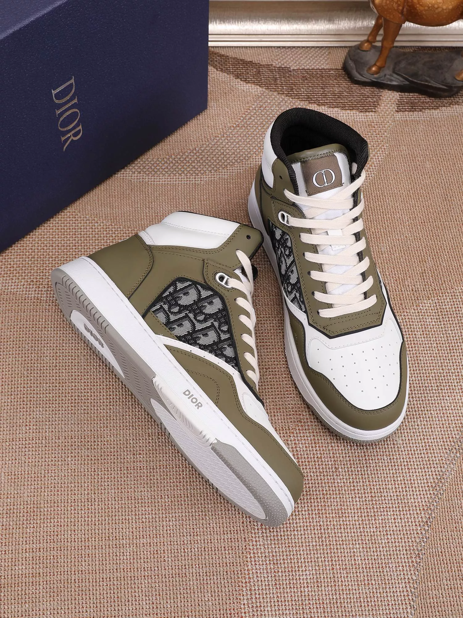 Christian Dior High Top Shoes For Men Soft 3521