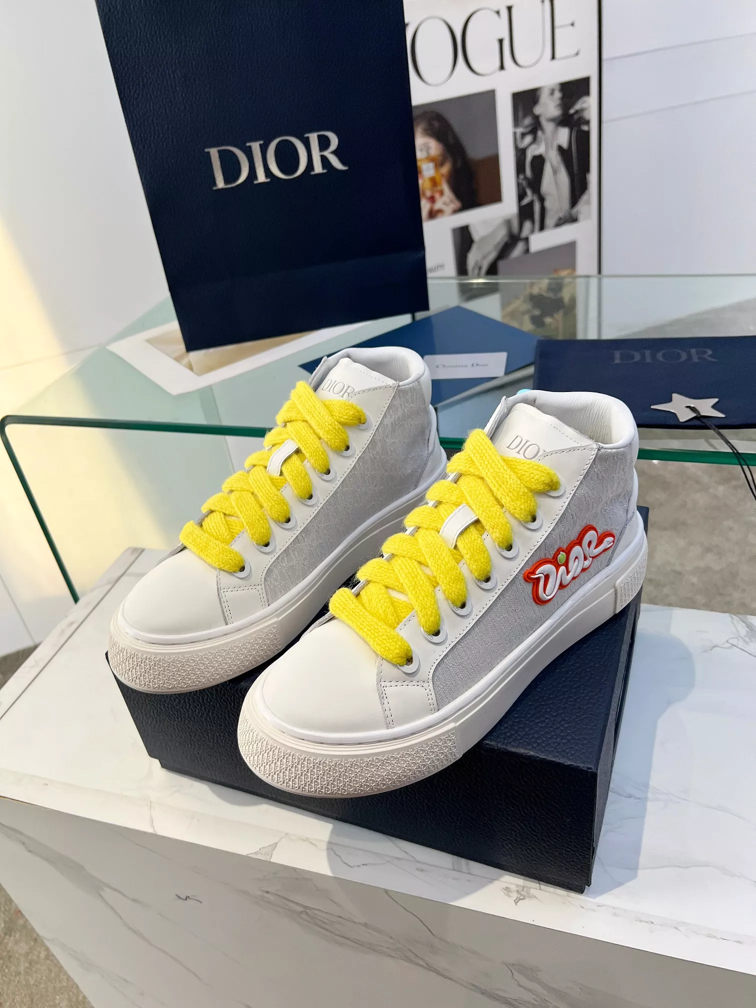 Christian Dior High Top Shoes For Women Bold 8649