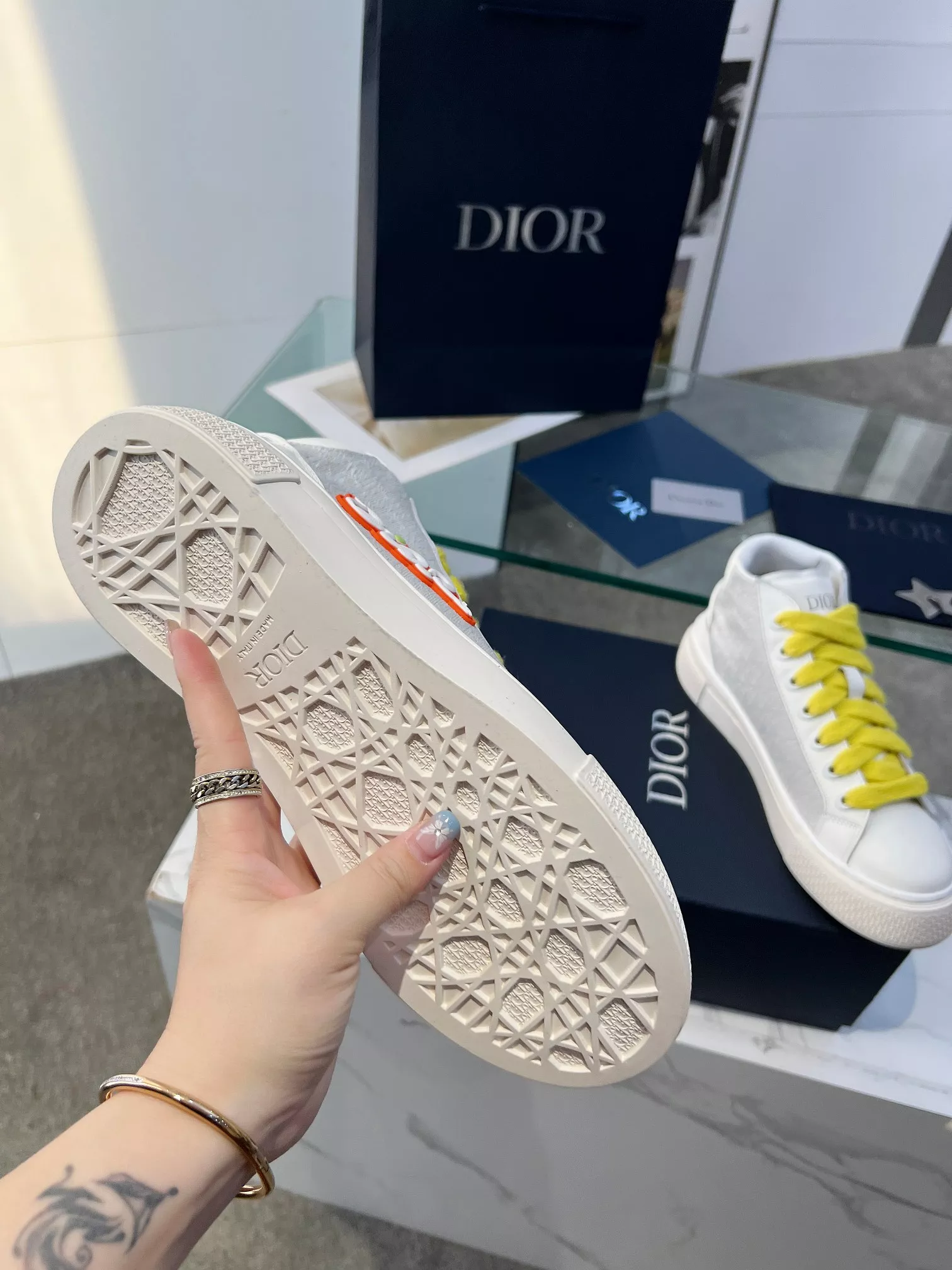 Christian Dior High Top Shoes For Women Bold 8649