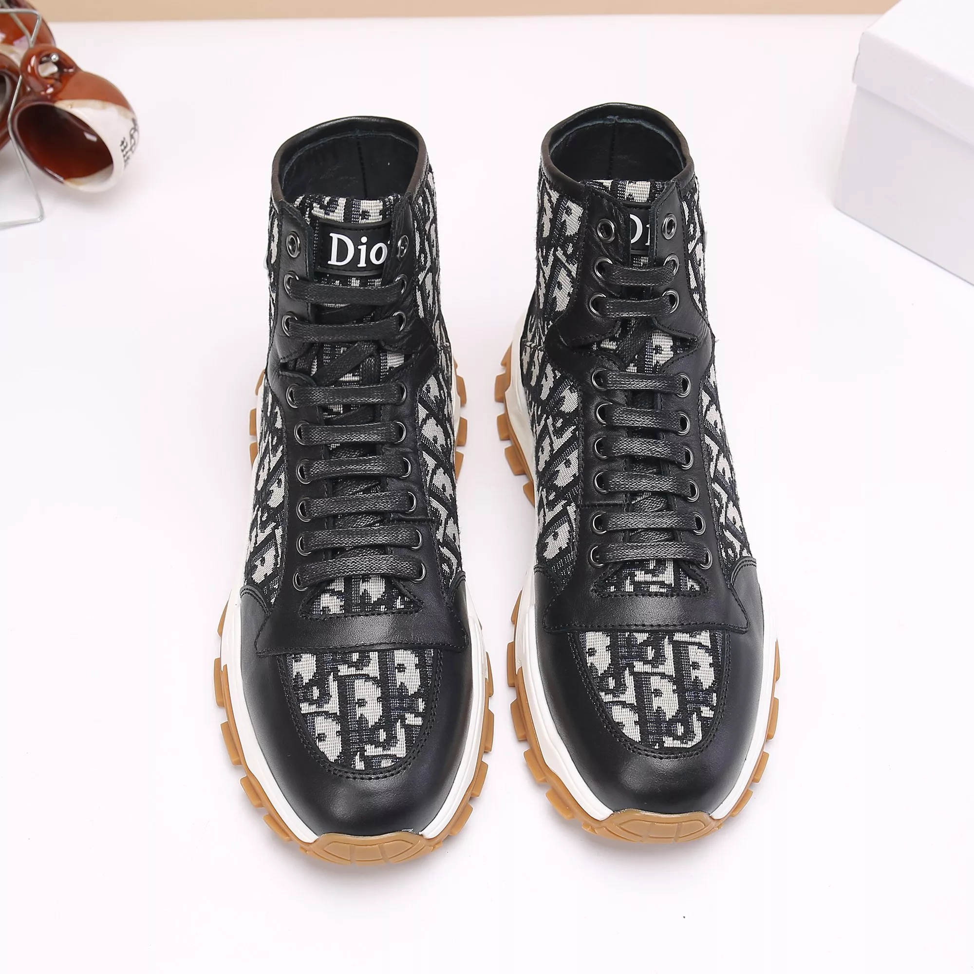 Christian Dior High Top Shoes For Women Lightweight 8725