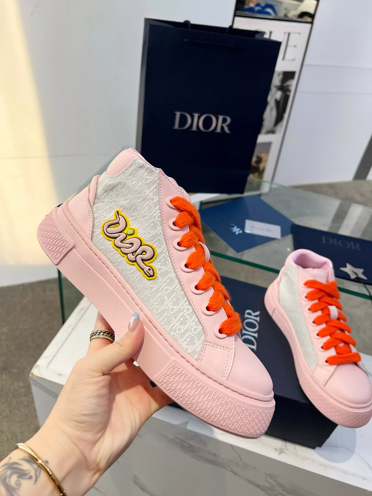 Christian Dior High Top Shoes For Women Popular 5469