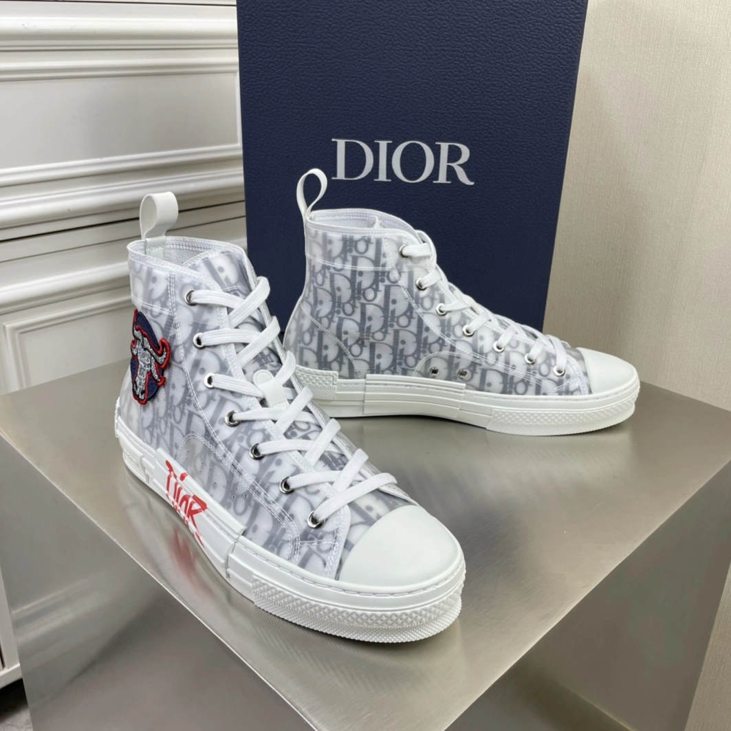 Christian Dior High Tops Shoes For Men Soft 7589