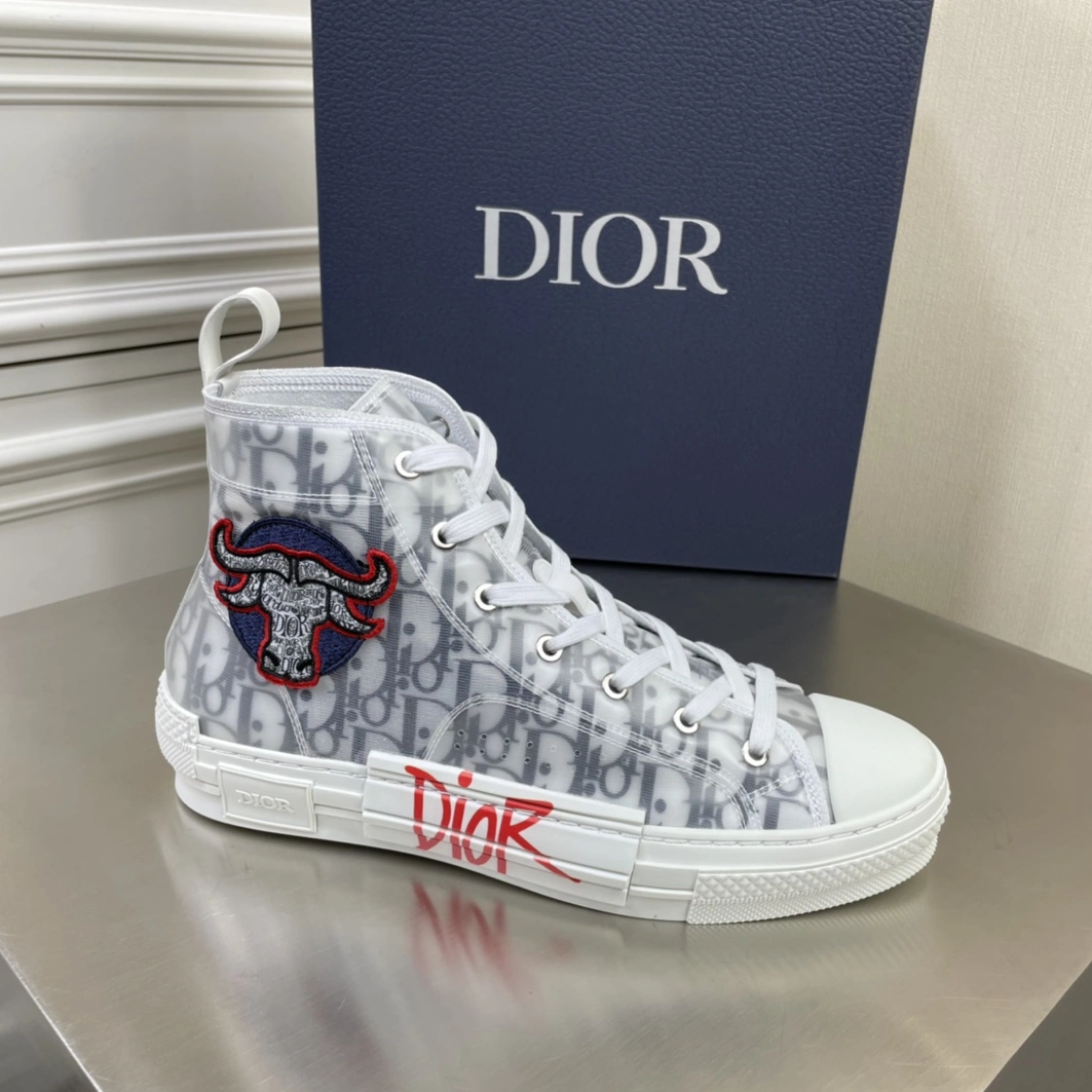 Christian Dior High Tops Shoes For Men Soft 7589