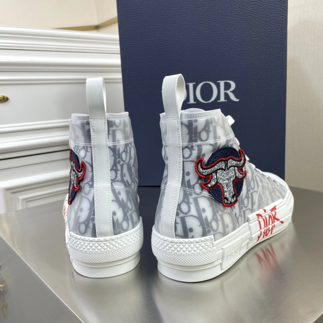 Christian Dior High Tops Shoes For Men Soft 7589
