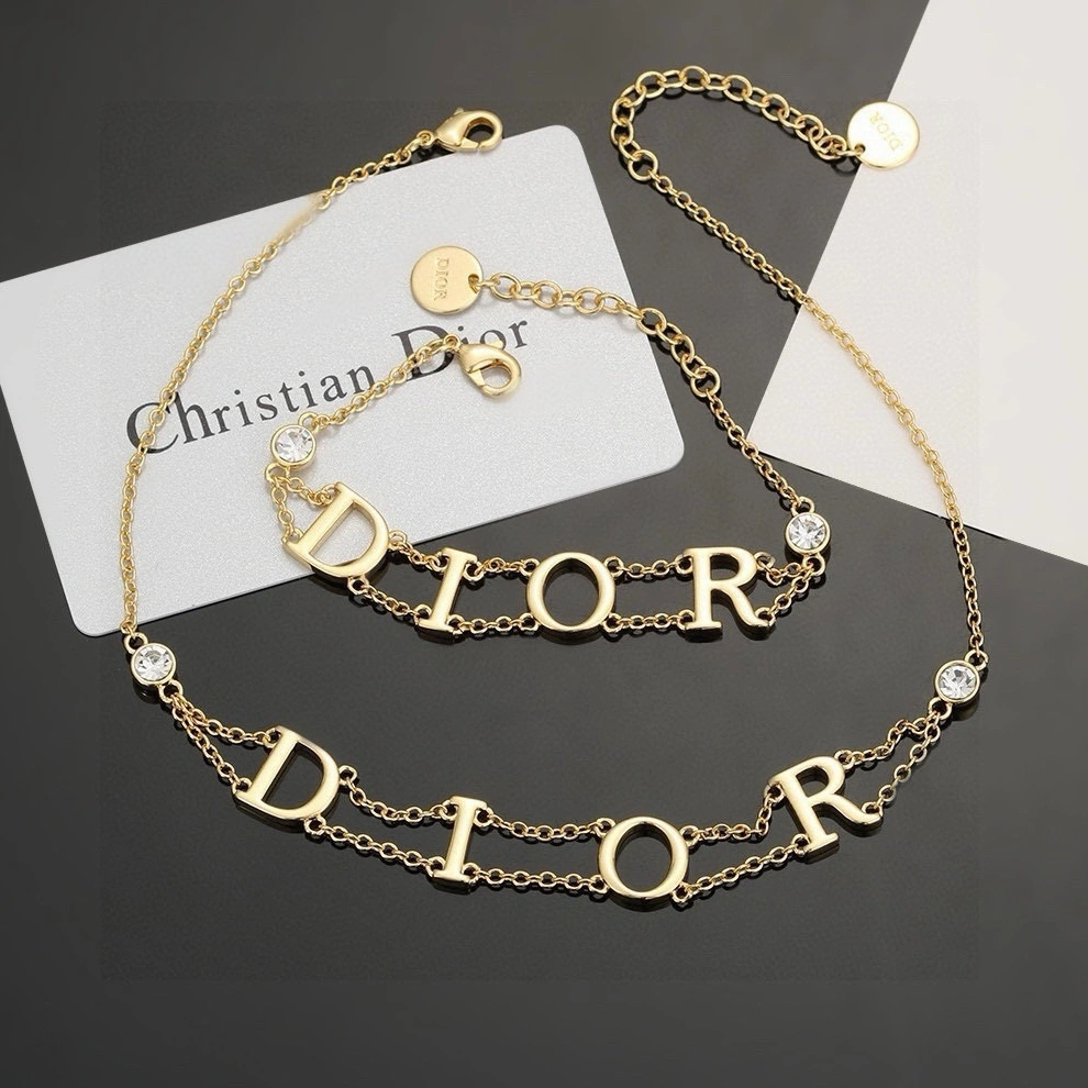 Christian Dior Jewelry Set Trendy 5558