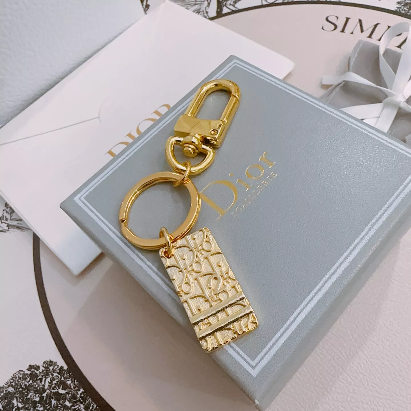Christian Dior Key Holder And Bag Buckle AllSeason 6188