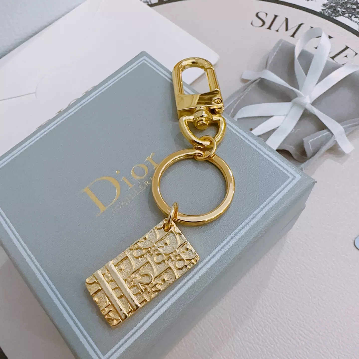 Christian Dior Key Holder And Bag Buckle AllSeason 6188