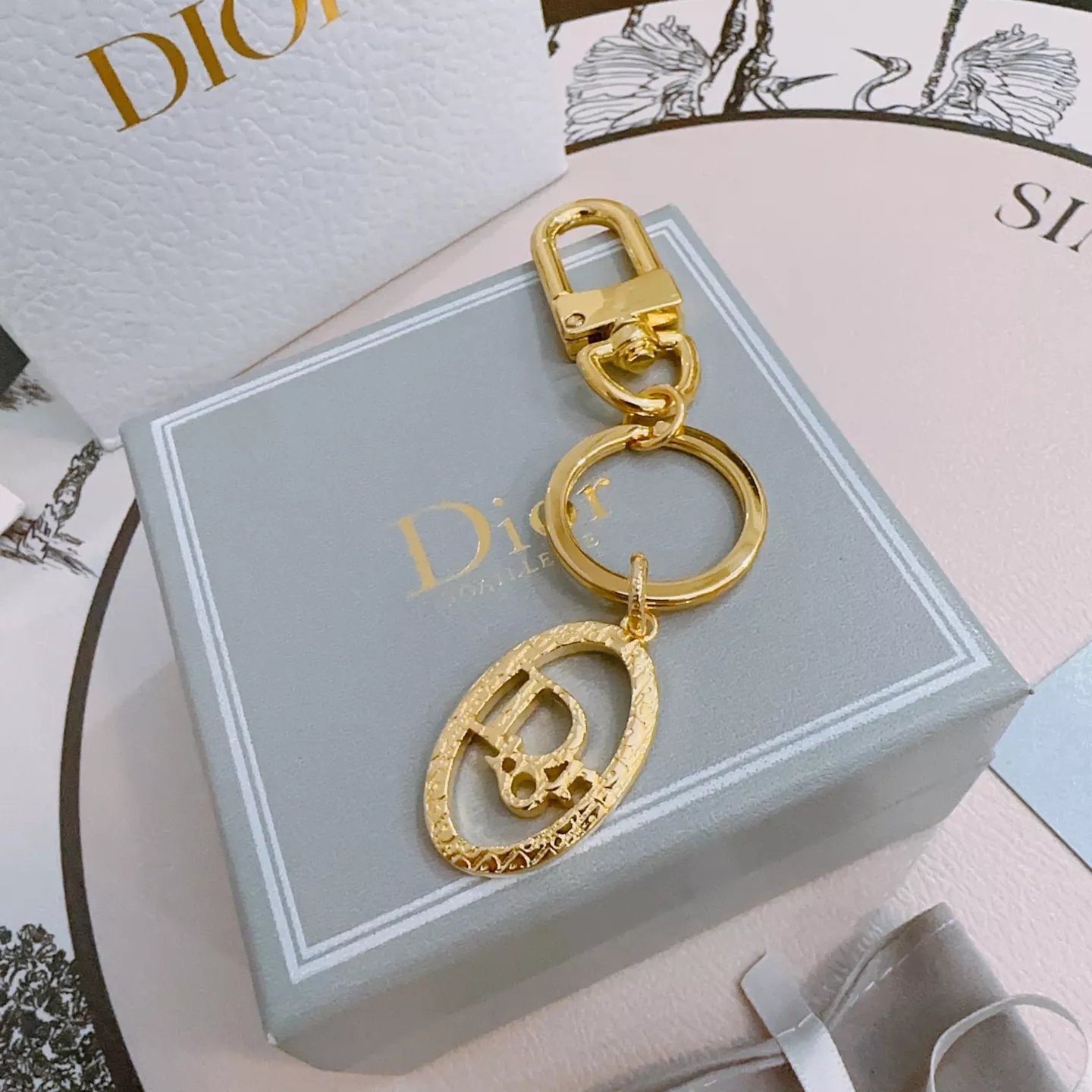 Christian Dior Key Holder And Bag Buckle Functional 8538