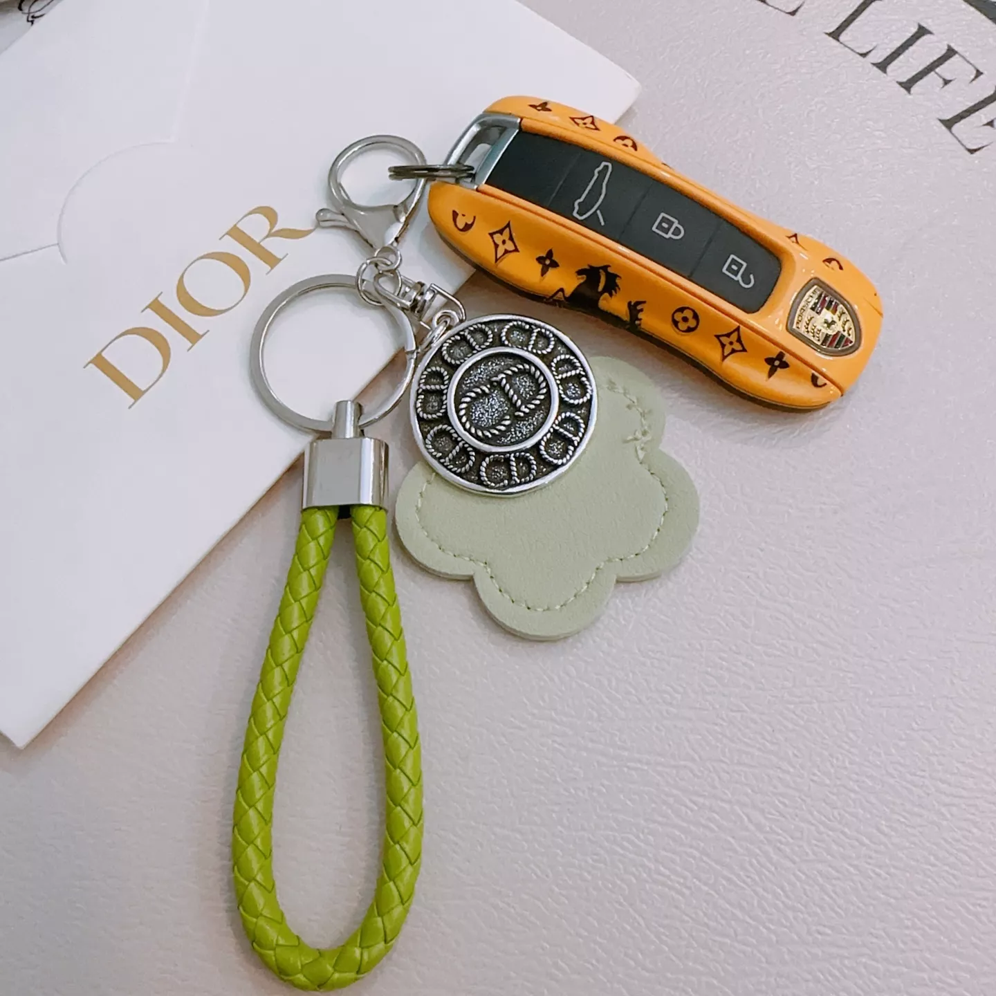 Christian Dior Key Holder And Bag Buckle Refined 7949