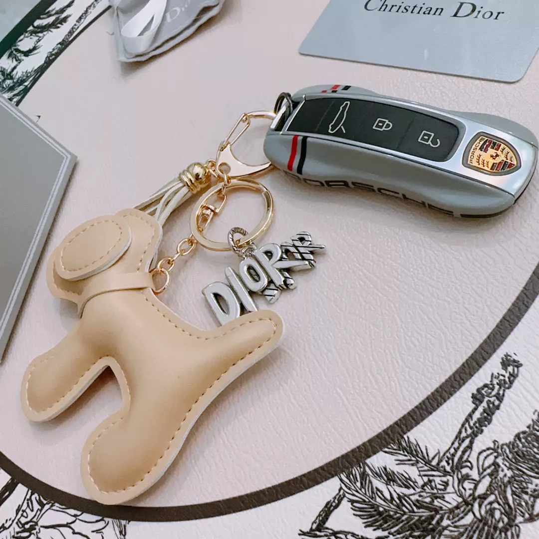 Christian Dior Key Holder And Bag Buckle Sleek 3856