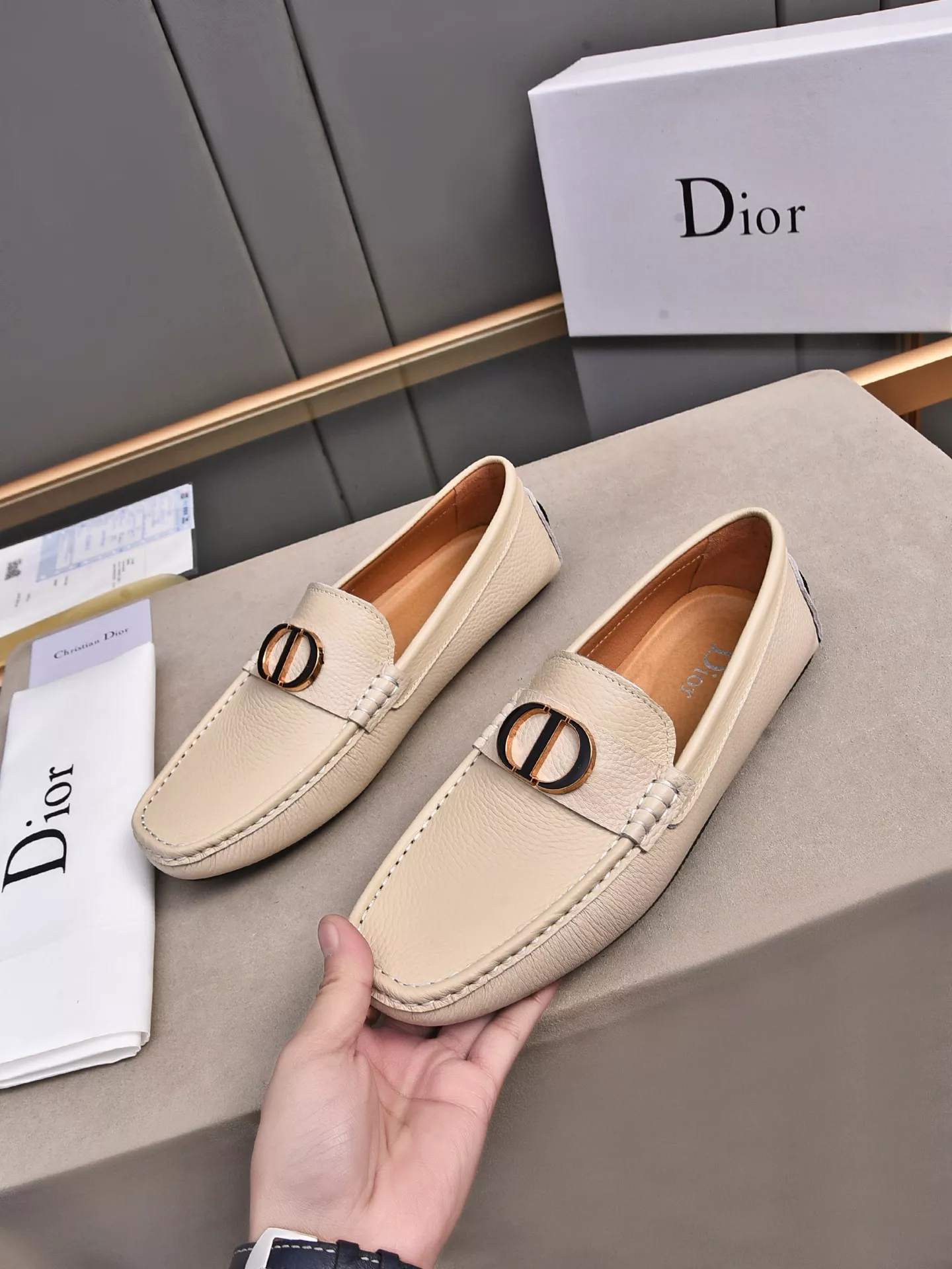 Christian Dior Leather Shoes For Men Affordable 4190