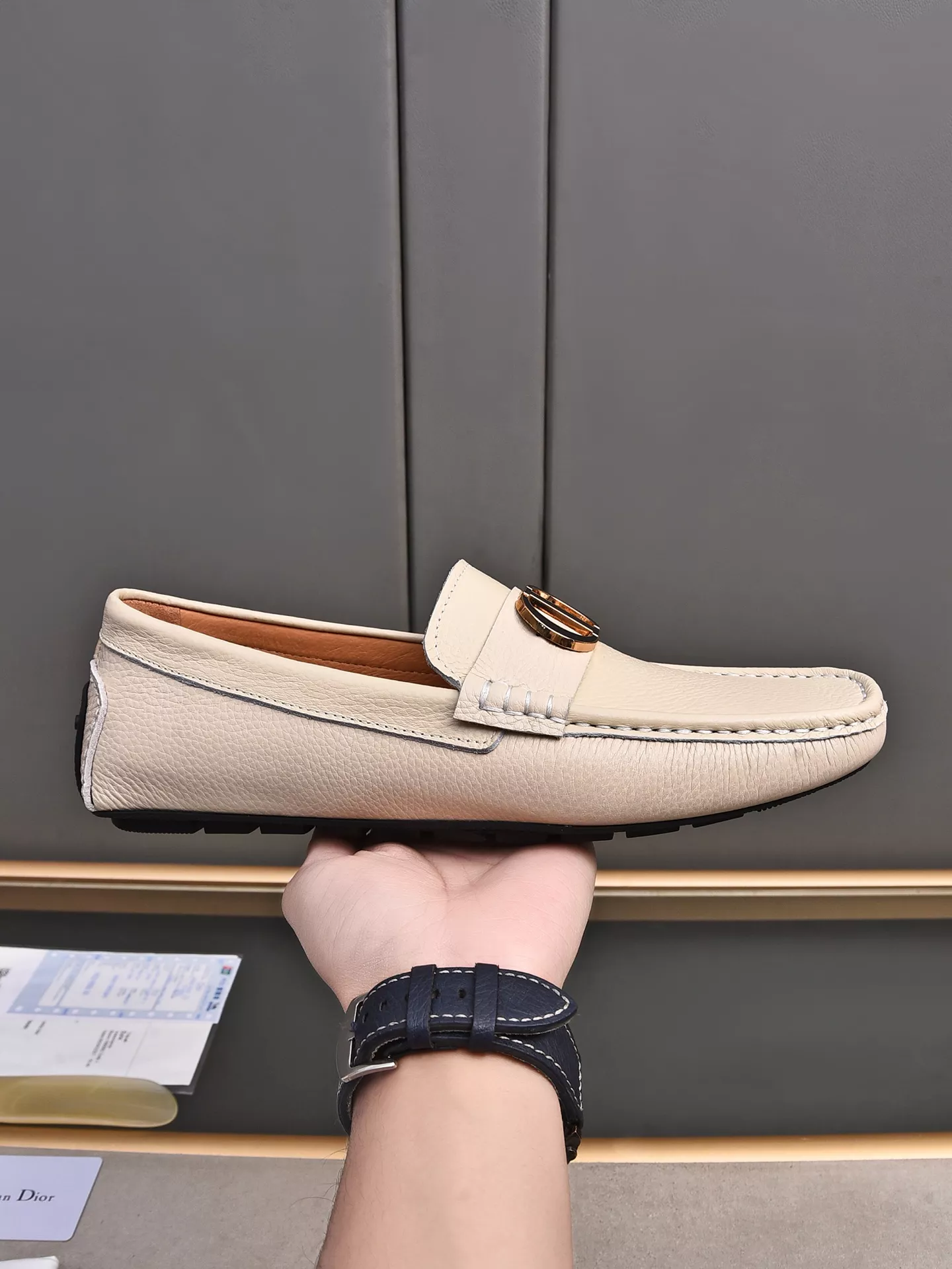 Christian Dior Leather Shoes For Men Affordable 4190