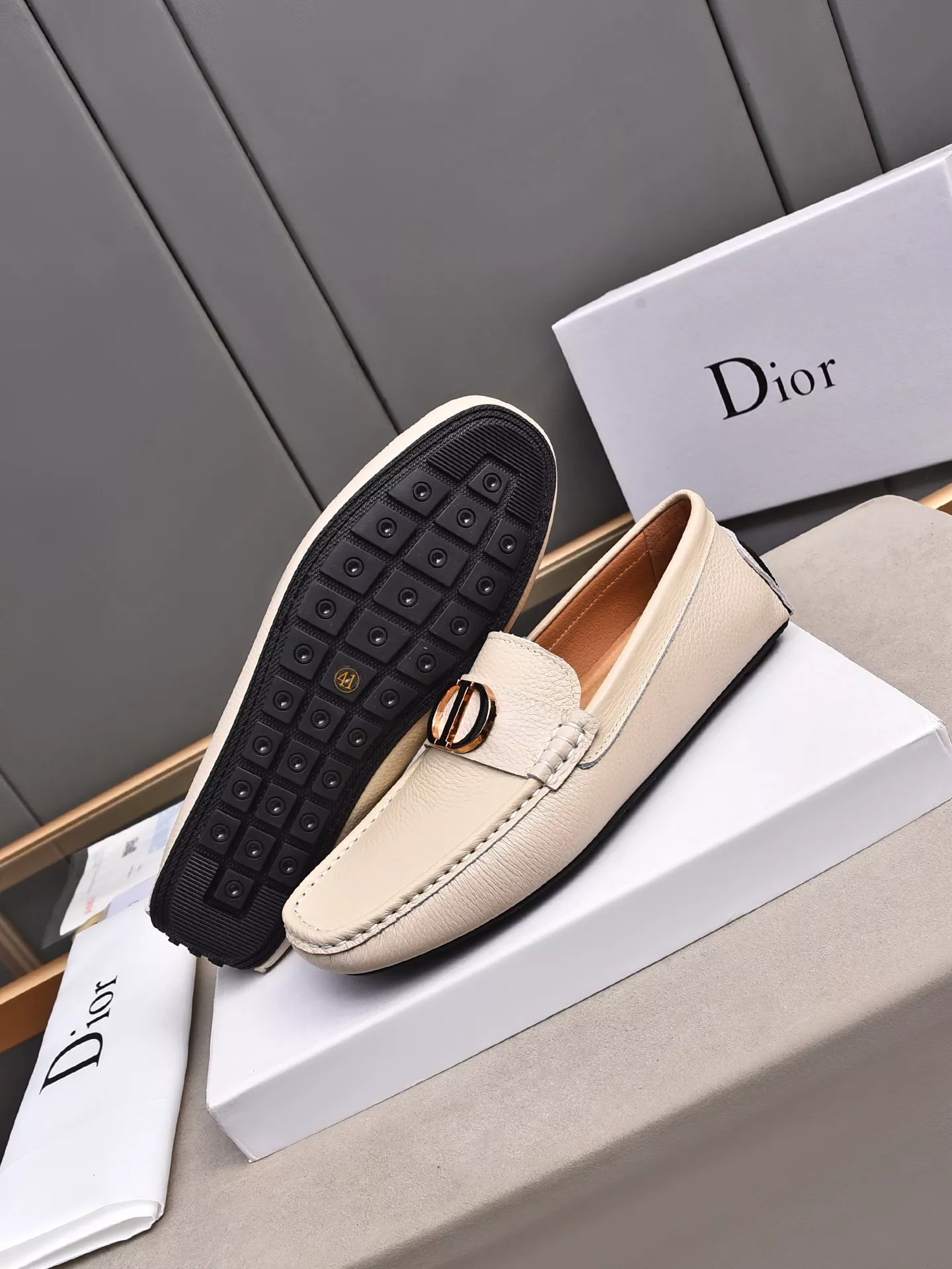 Christian Dior Leather Shoes For Men Affordable 4190
