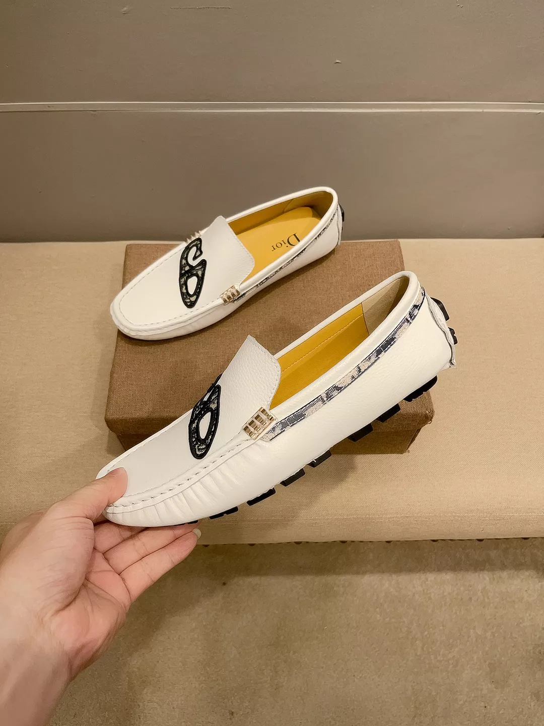 Christian Dior Leather Shoes For Men Breathable 4092