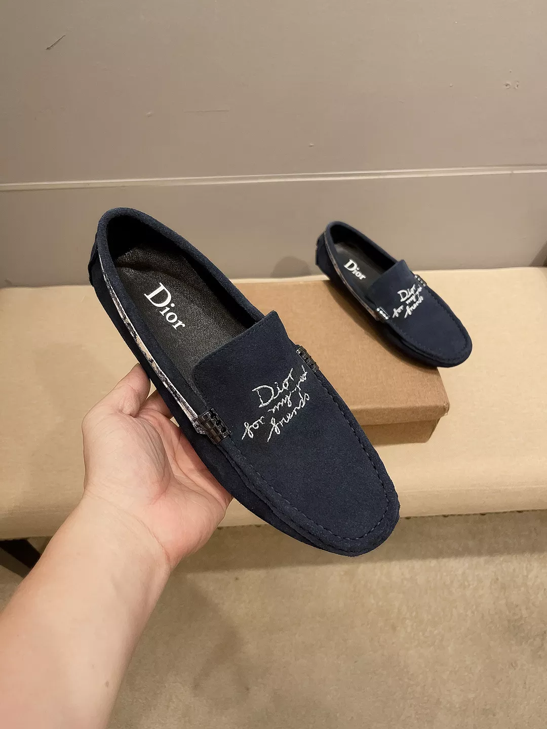 Christian Dior Leather Shoes For Men Breathable 4744