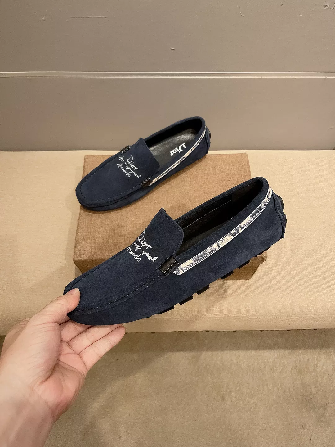 Christian Dior Leather Shoes For Men Breathable 4744